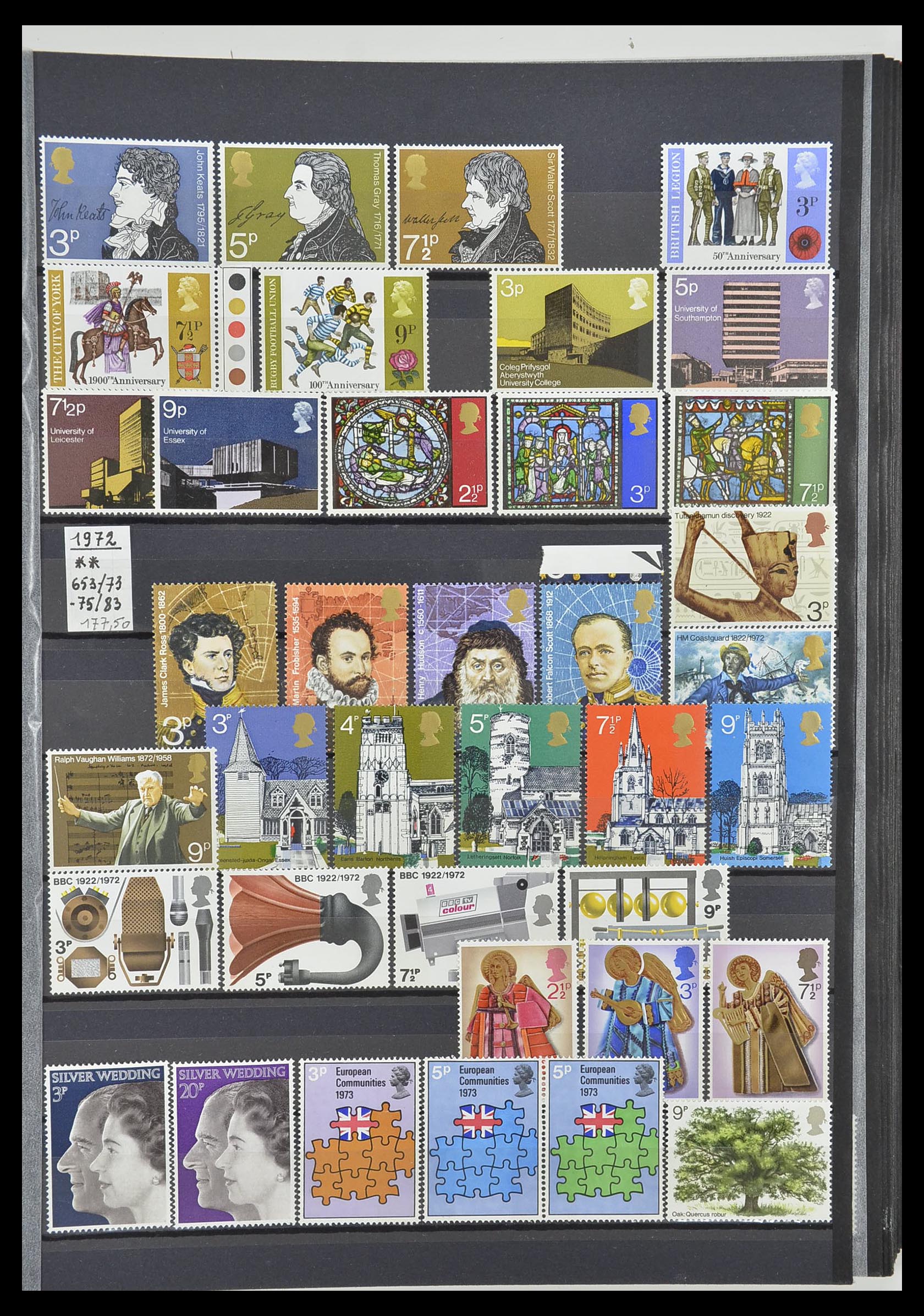 33802 011 - Postzegelverzameling 33802 Engeland 1963-1994.