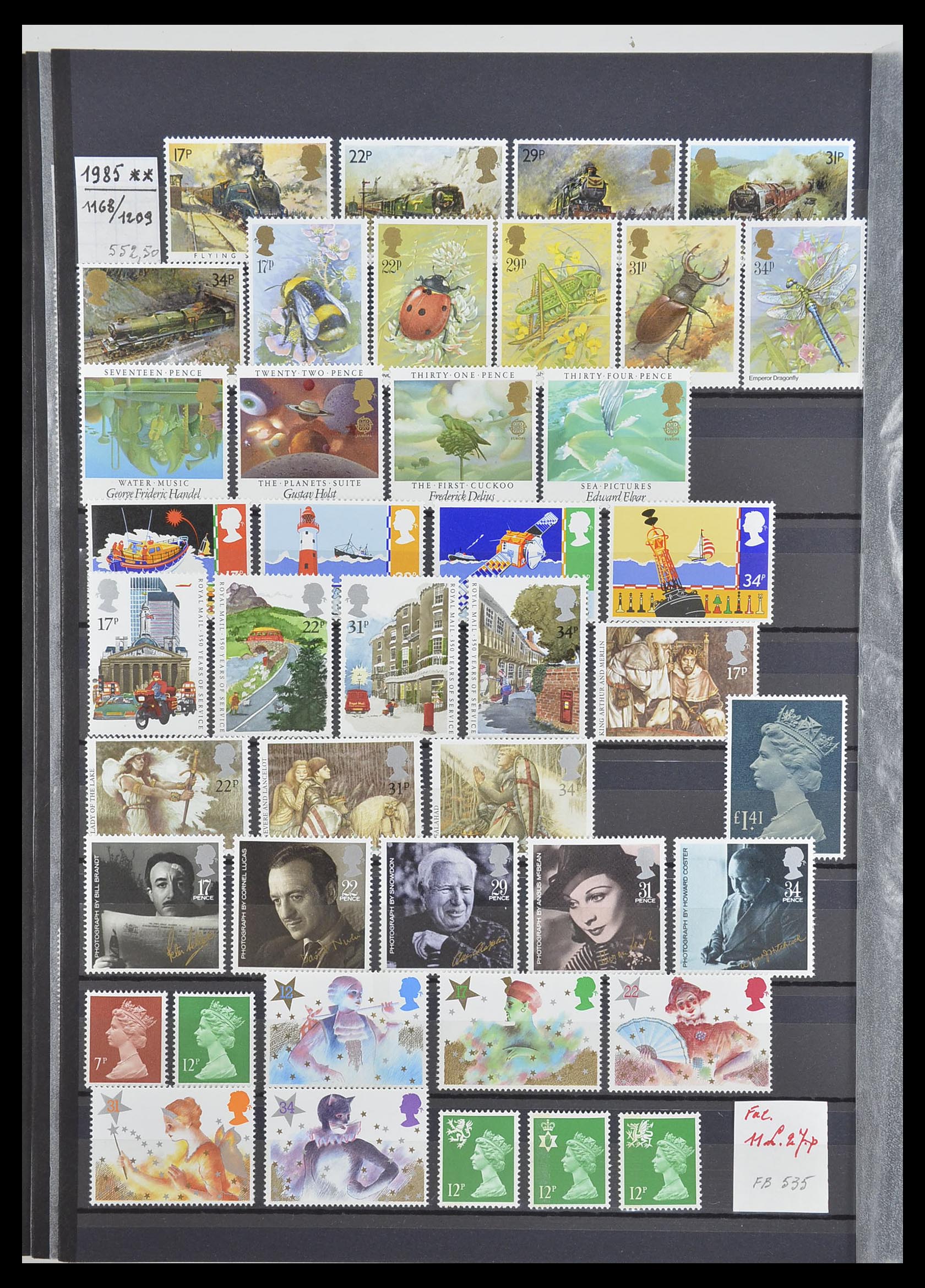 33802 028 - Postzegelverzameling 33802 Engeland 1963-1994.