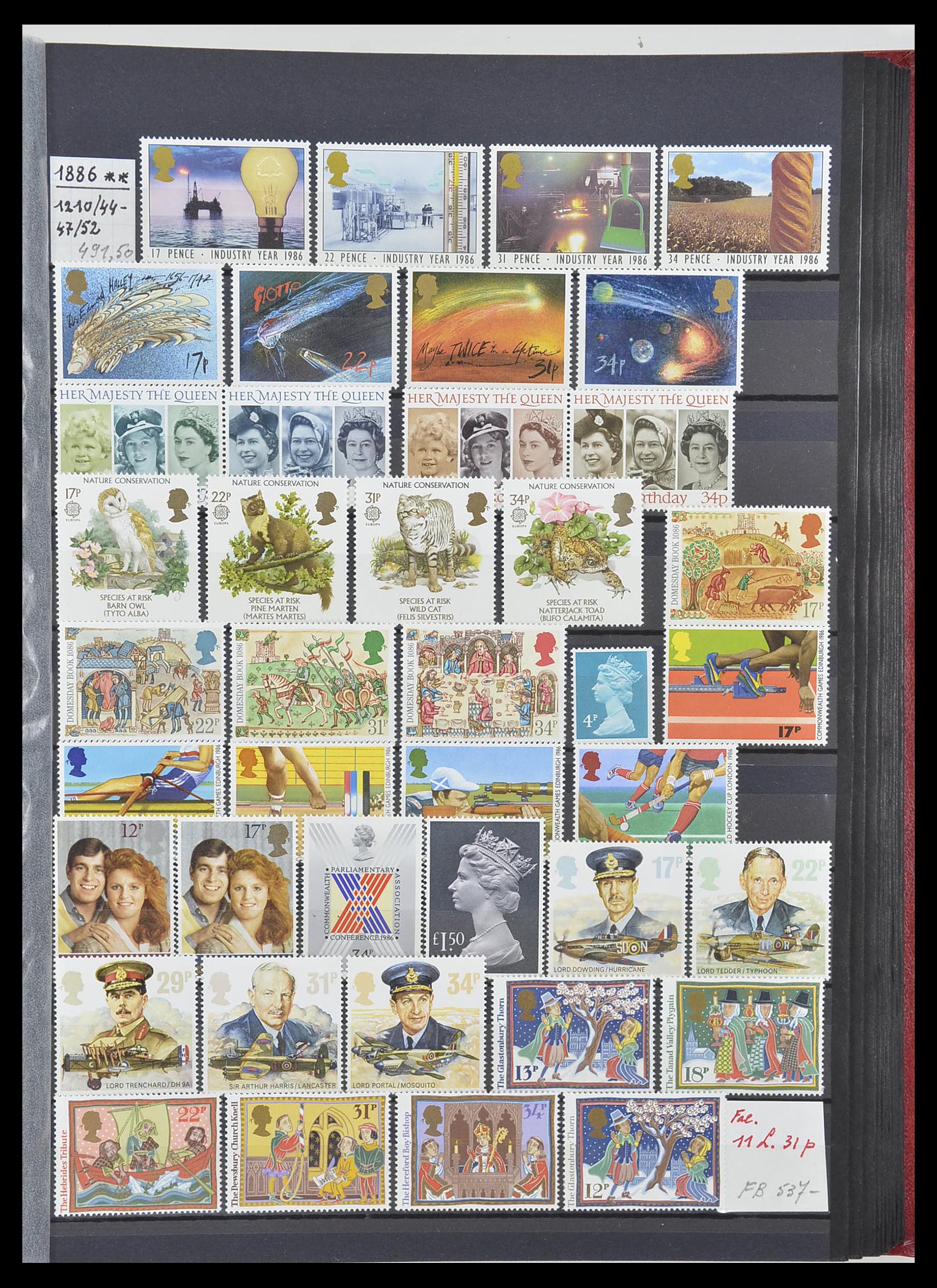 33802 029 - Postzegelverzameling 33802 Engeland 1963-1994.