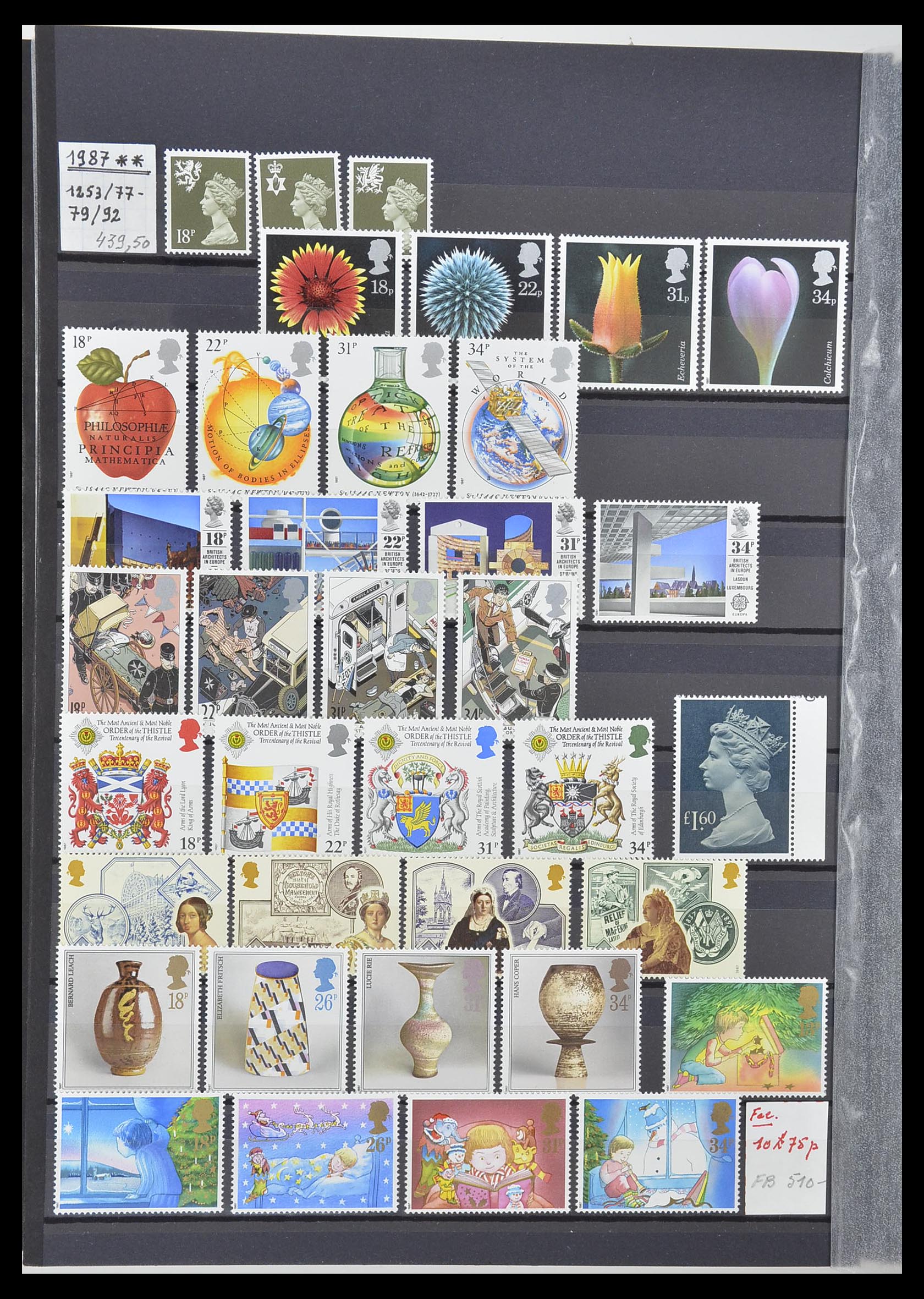 33802 030 - Postzegelverzameling 33802 Engeland 1963-1994.