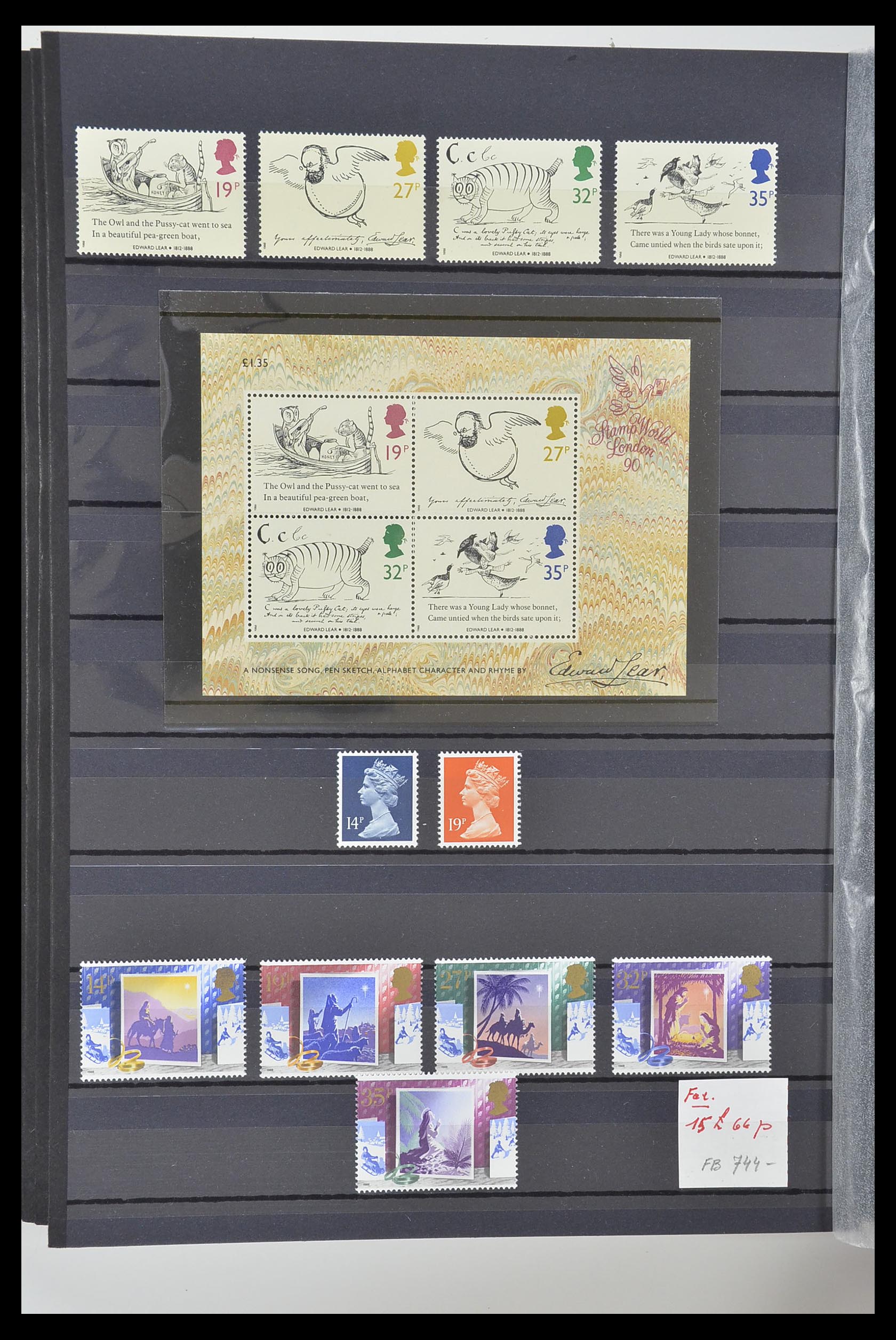 33802 032 - Postzegelverzameling 33802 Engeland 1963-1994.