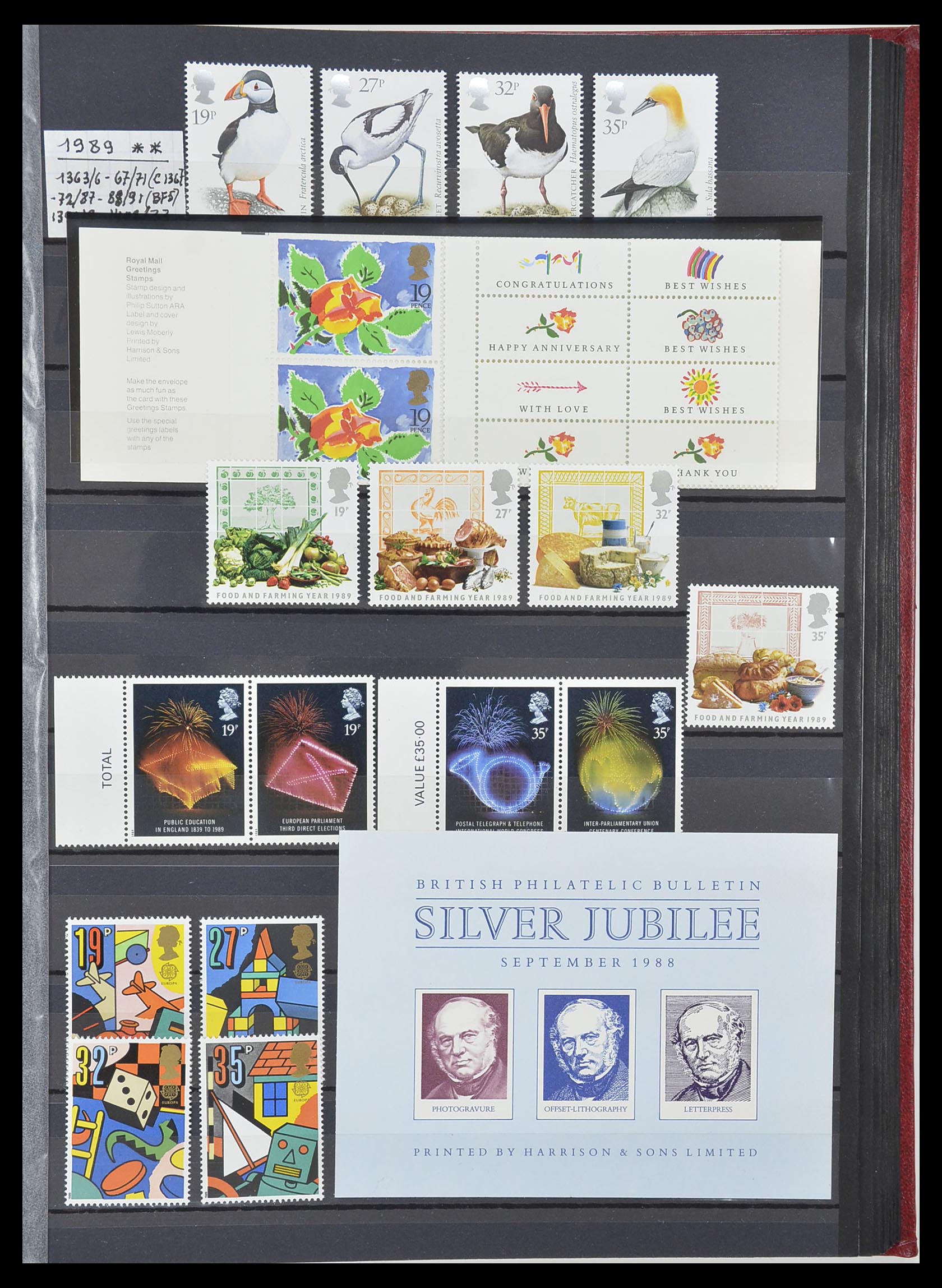 33802 033 - Postzegelverzameling 33802 Engeland 1963-1994.