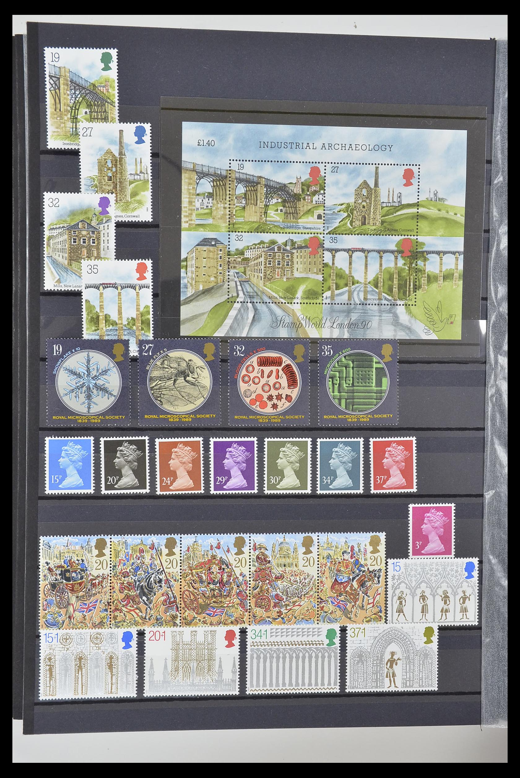 33802 034 - Postzegelverzameling 33802 Engeland 1963-1994.