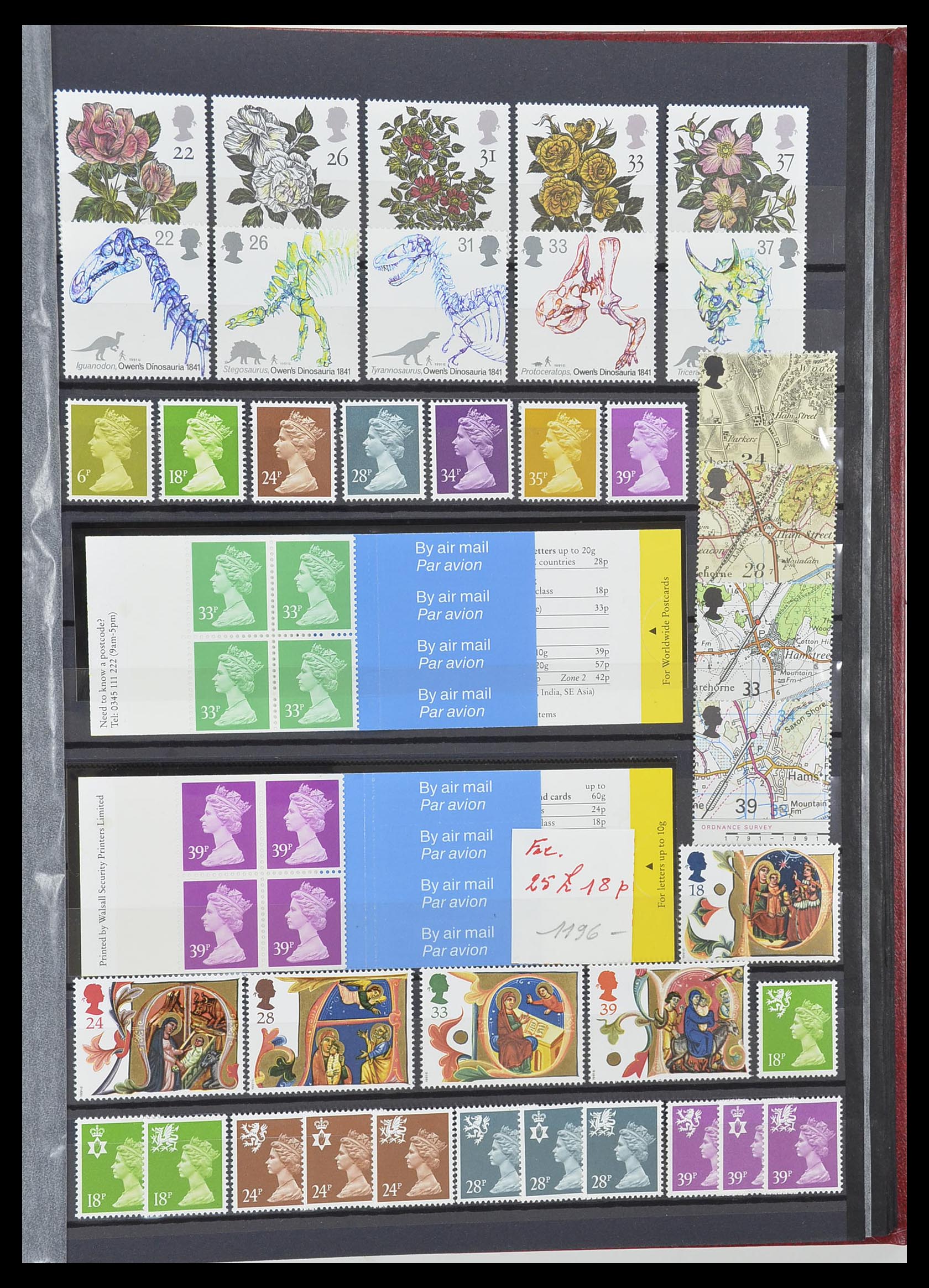 33802 039 - Postzegelverzameling 33802 Engeland 1963-1994.