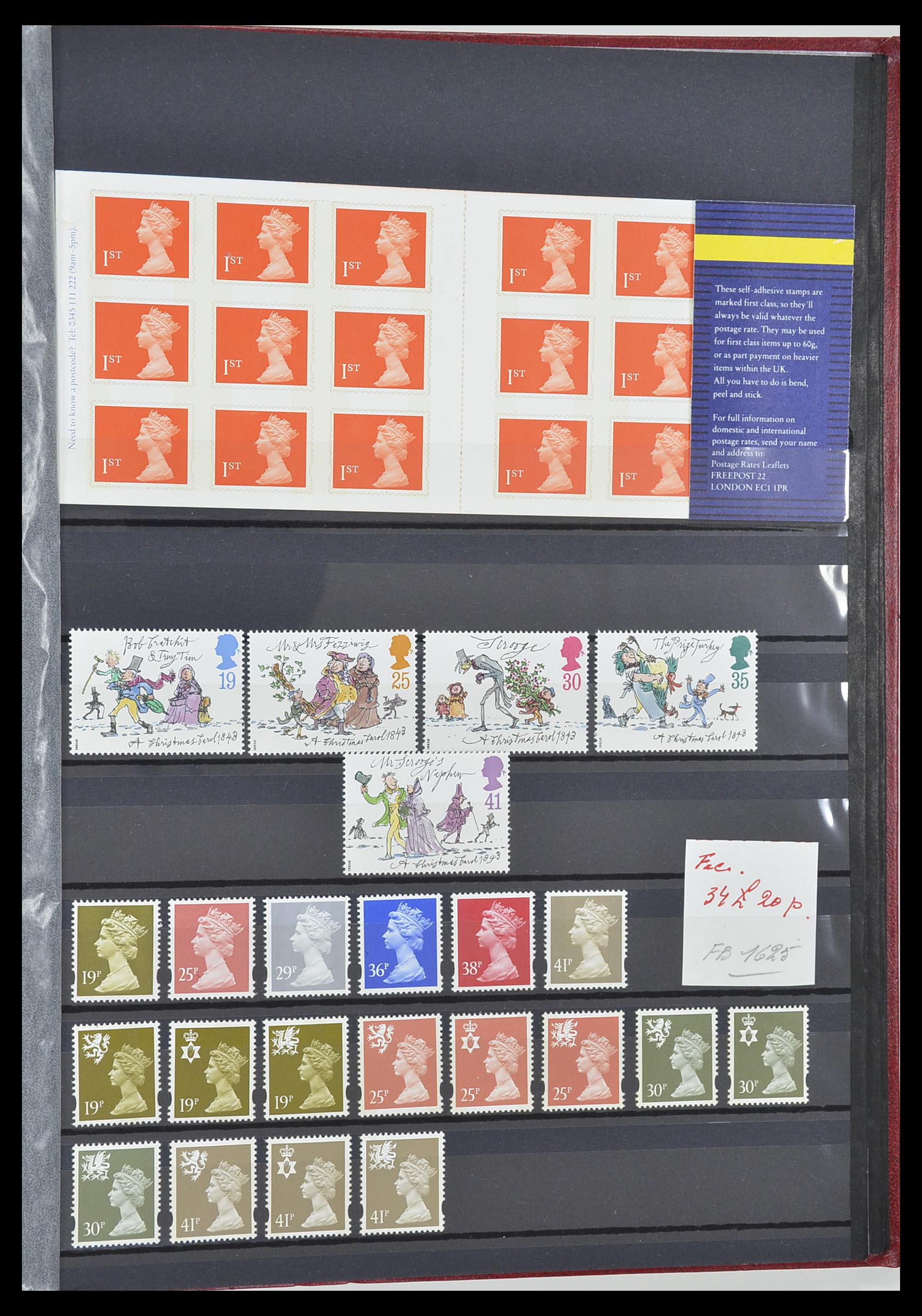 33802 043 - Postzegelverzameling 33802 Engeland 1963-1994.