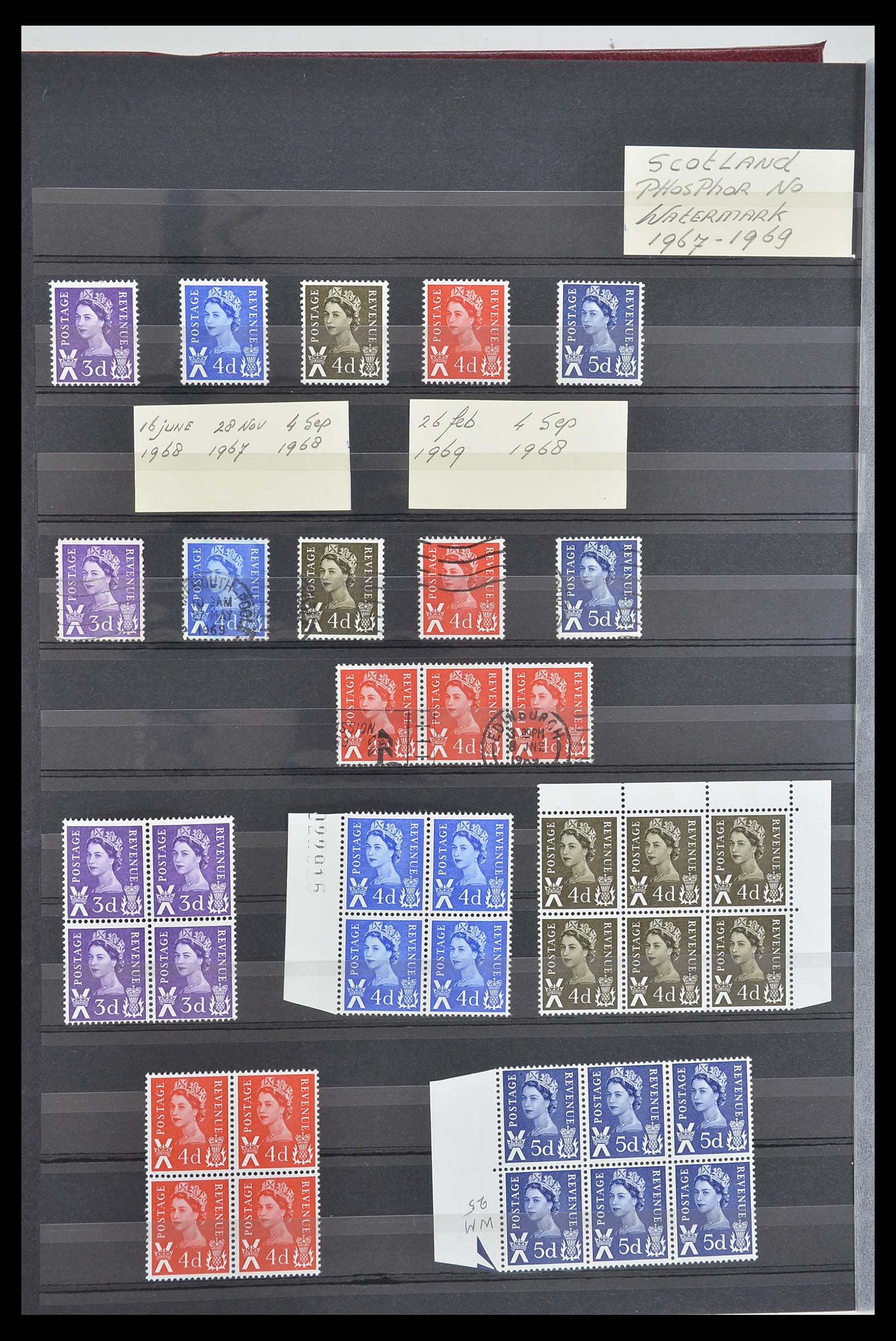 33803 004 - Postzegelverzameling 33803 Engeland regionaal zegels.