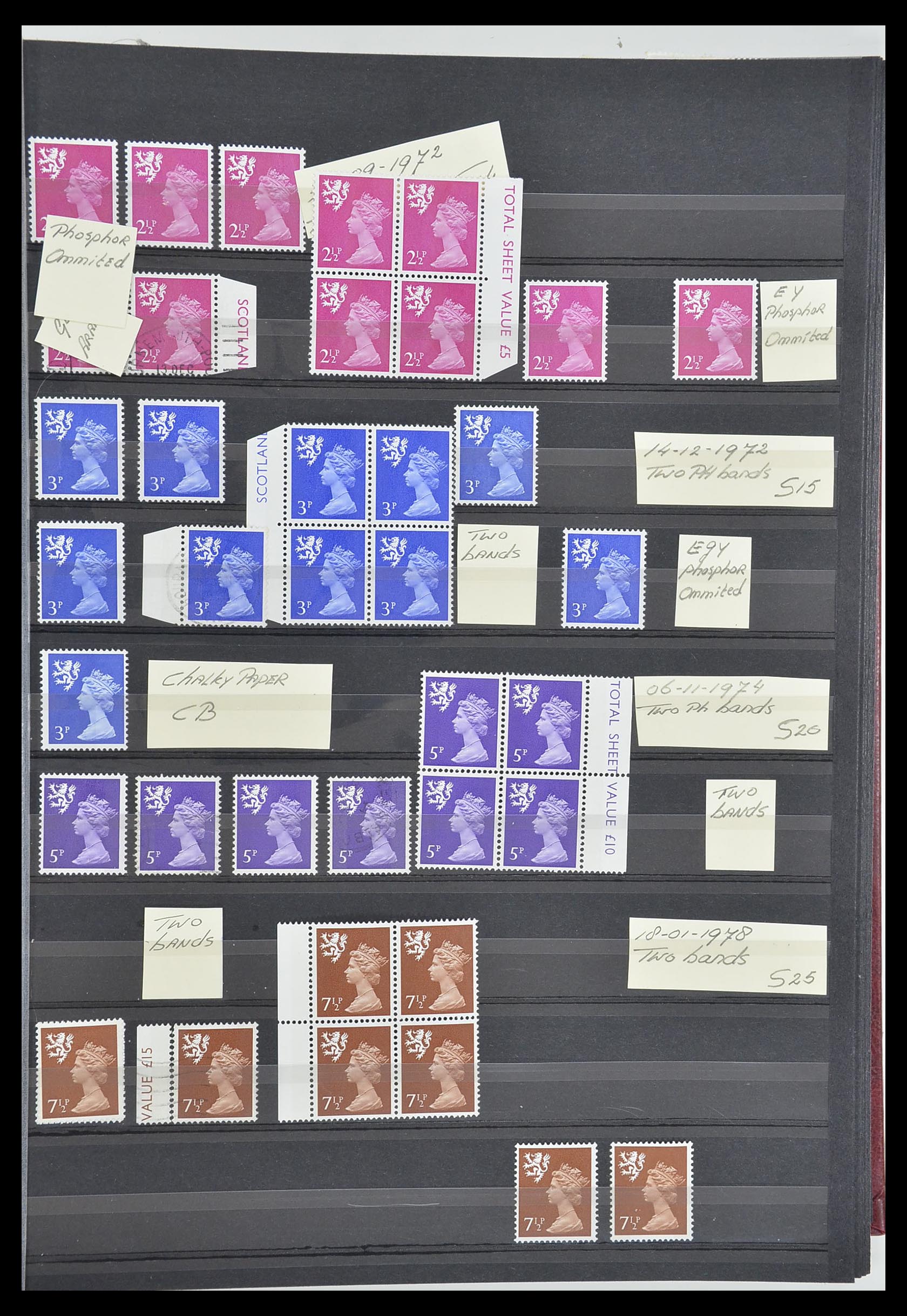 33803 005 - Postzegelverzameling 33803 Engeland regionaal zegels.