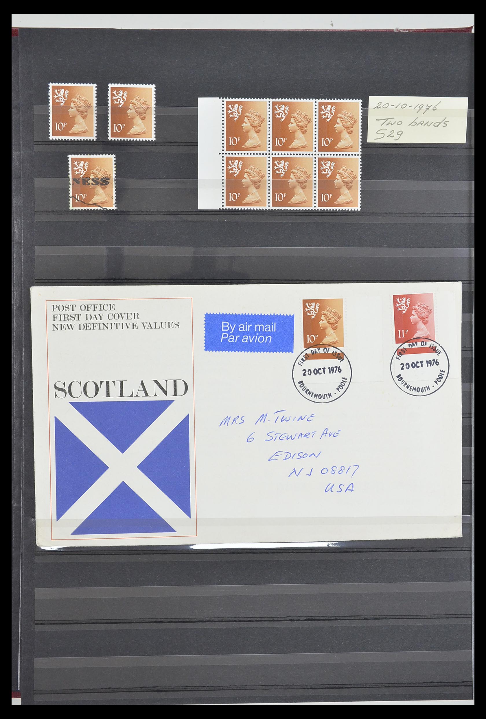 33803 010 - Postzegelverzameling 33803 Engeland regionaal zegels.