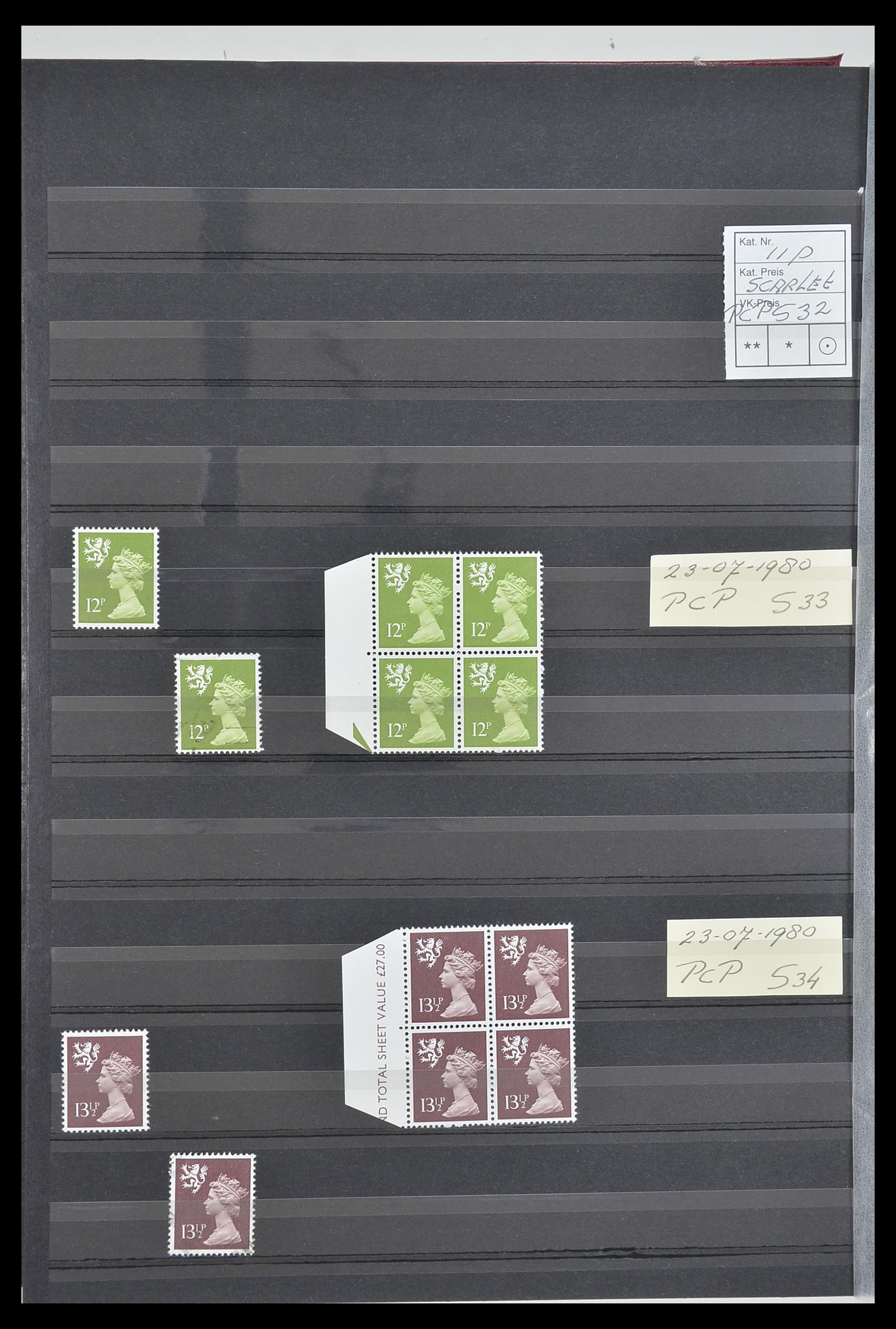 33803 012 - Postzegelverzameling 33803 Engeland regionaal zegels.