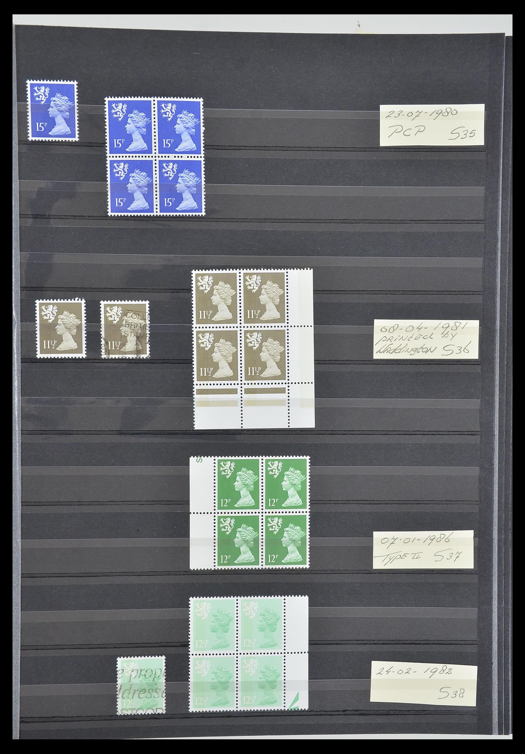 33803 013 - Postzegelverzameling 33803 Engeland regionaal zegels.