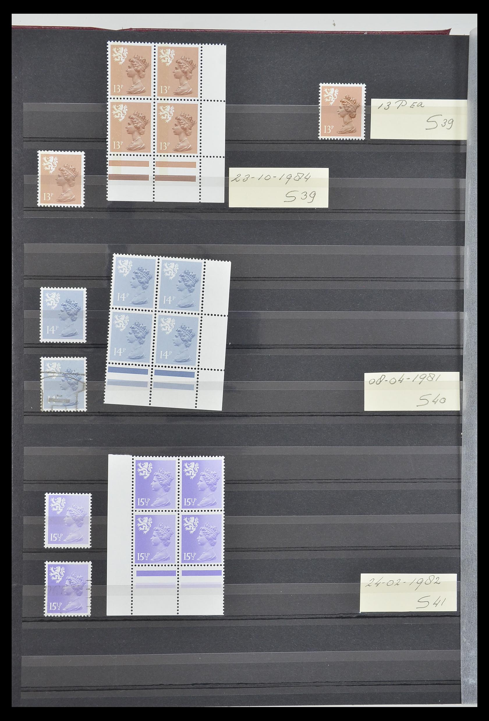 33803 014 - Postzegelverzameling 33803 Engeland regionaal zegels.