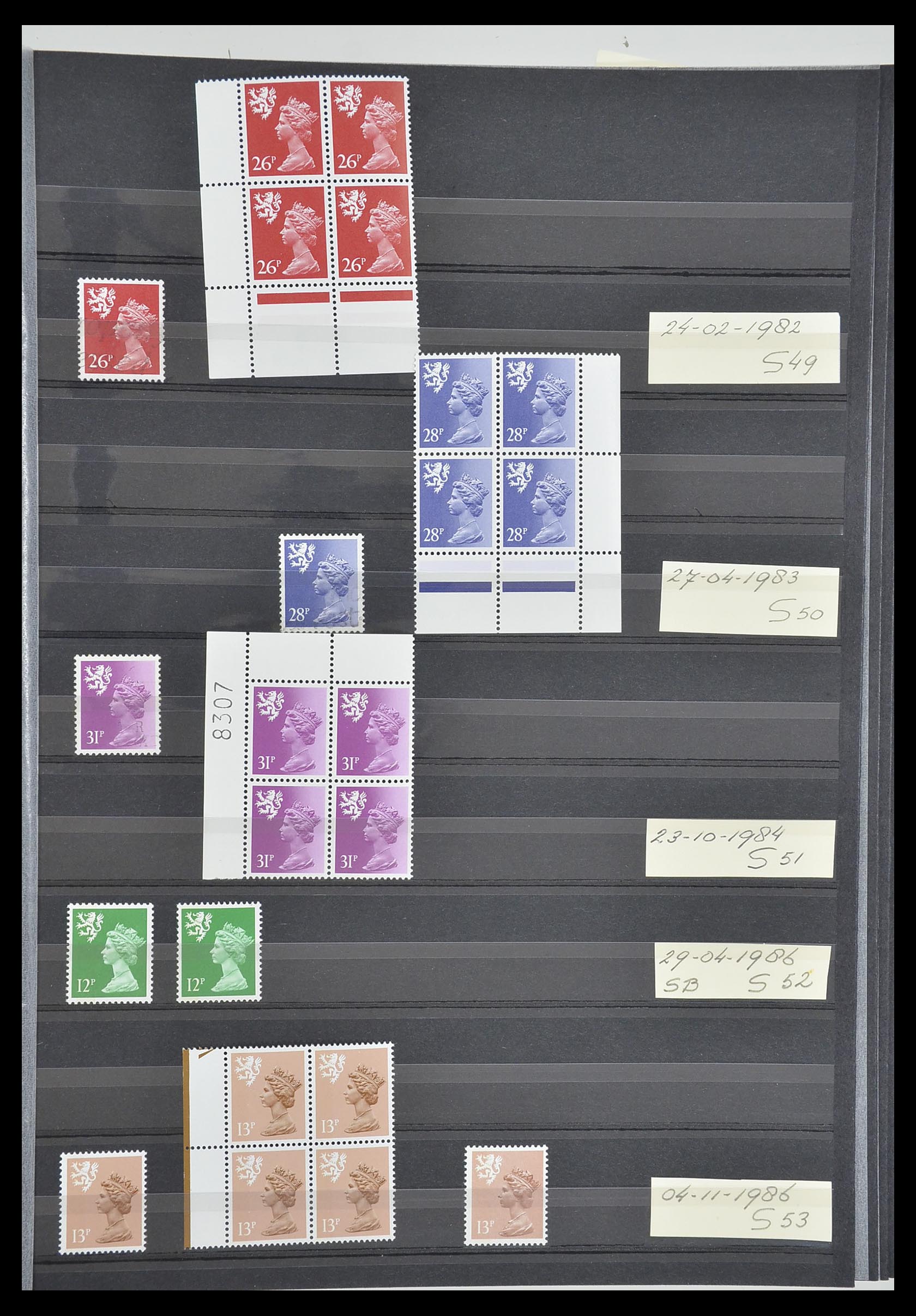 33803 017 - Postzegelverzameling 33803 Engeland regionaal zegels.