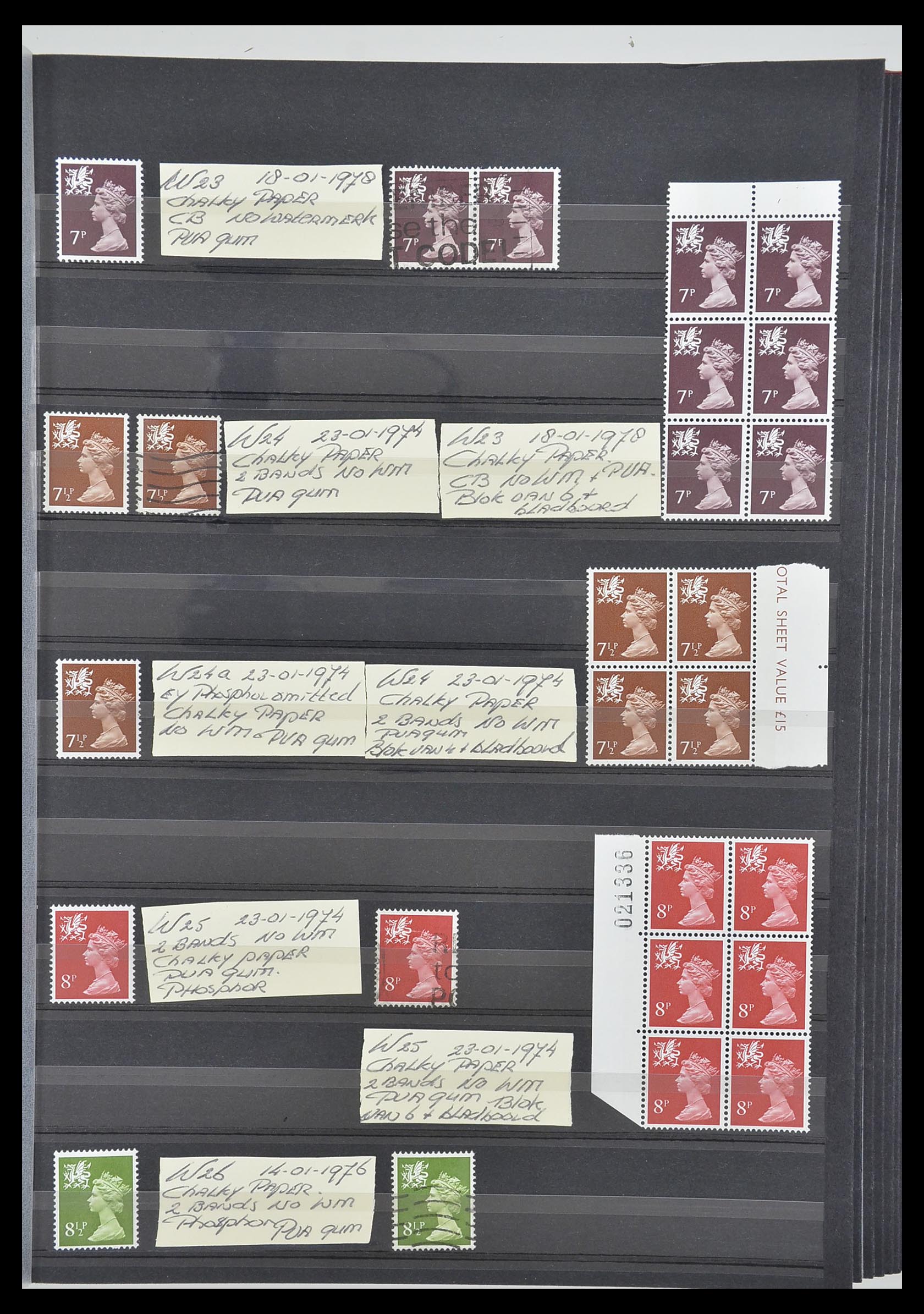 33803 028 - Postzegelverzameling 33803 Engeland regionaal zegels.
