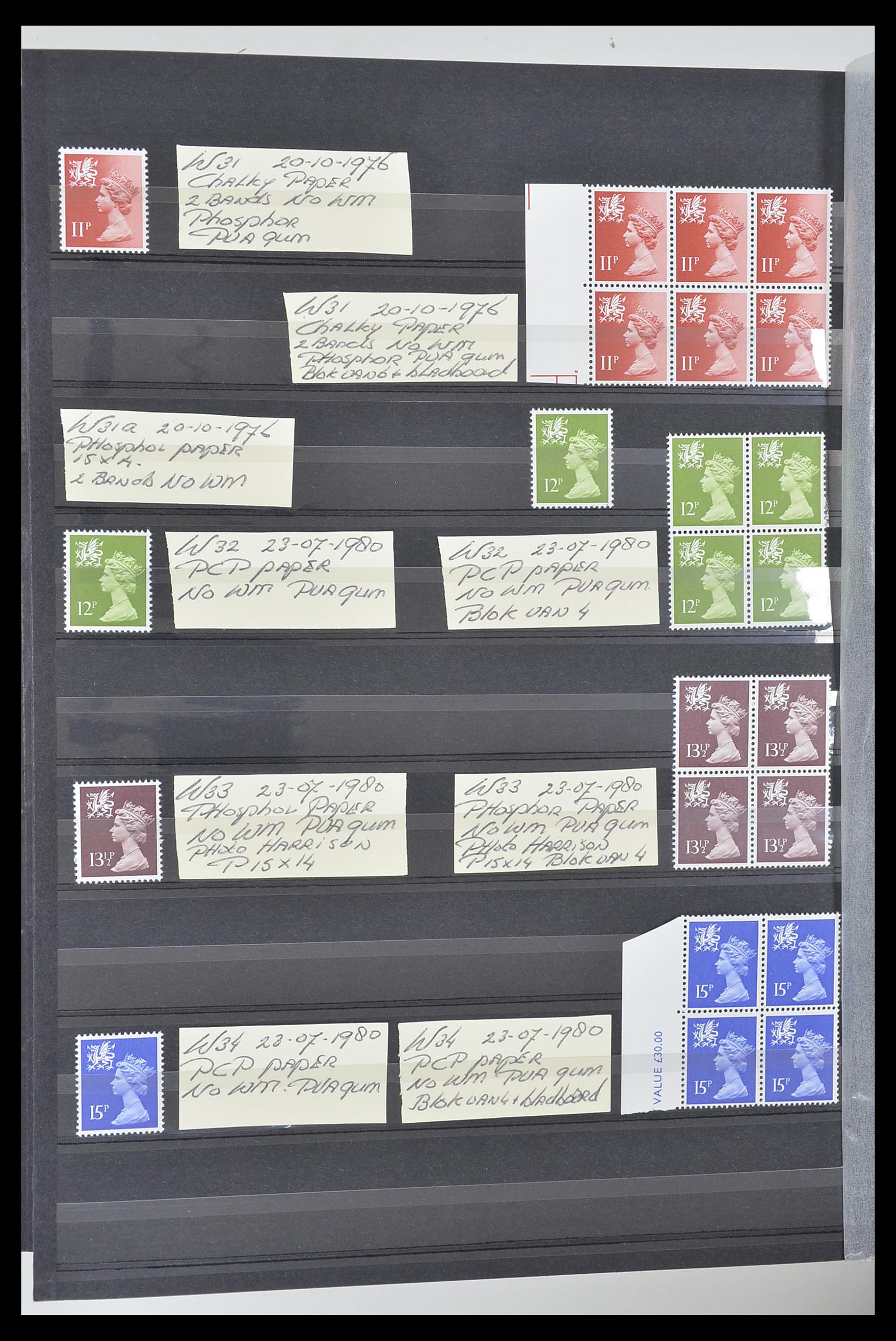 33803 031 - Postzegelverzameling 33803 Engeland regionaal zegels.