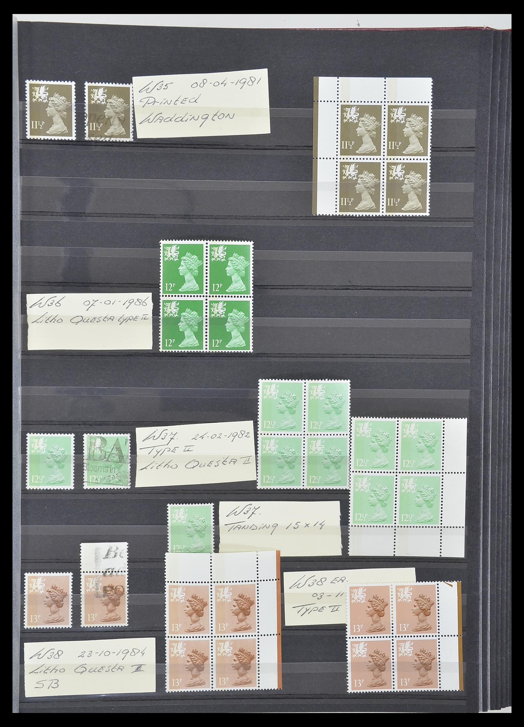 33803 032 - Postzegelverzameling 33803 Engeland regionaal zegels.