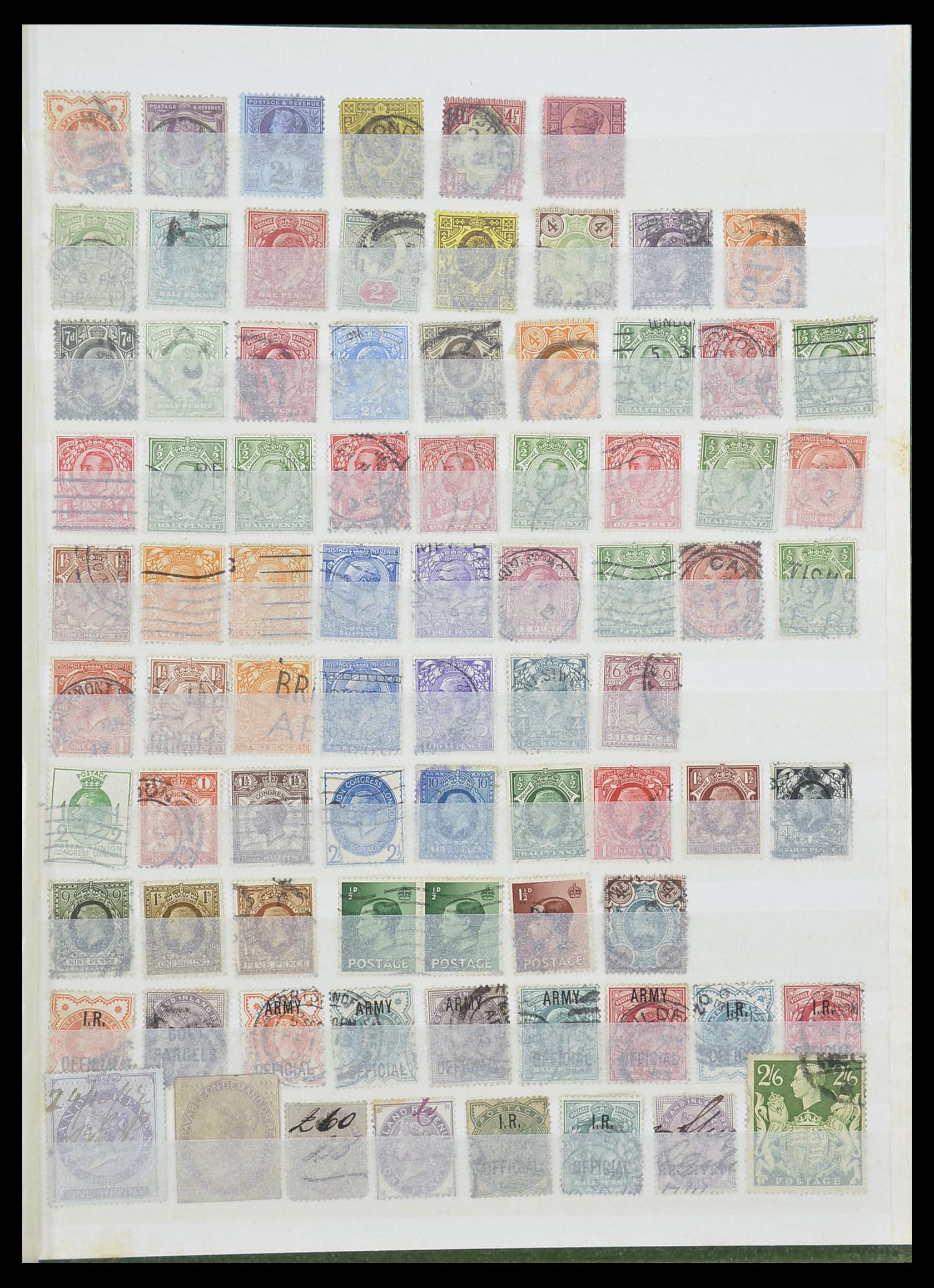 33804 010 - Postzegelverzameling 33804 Engeland 1854-1961.