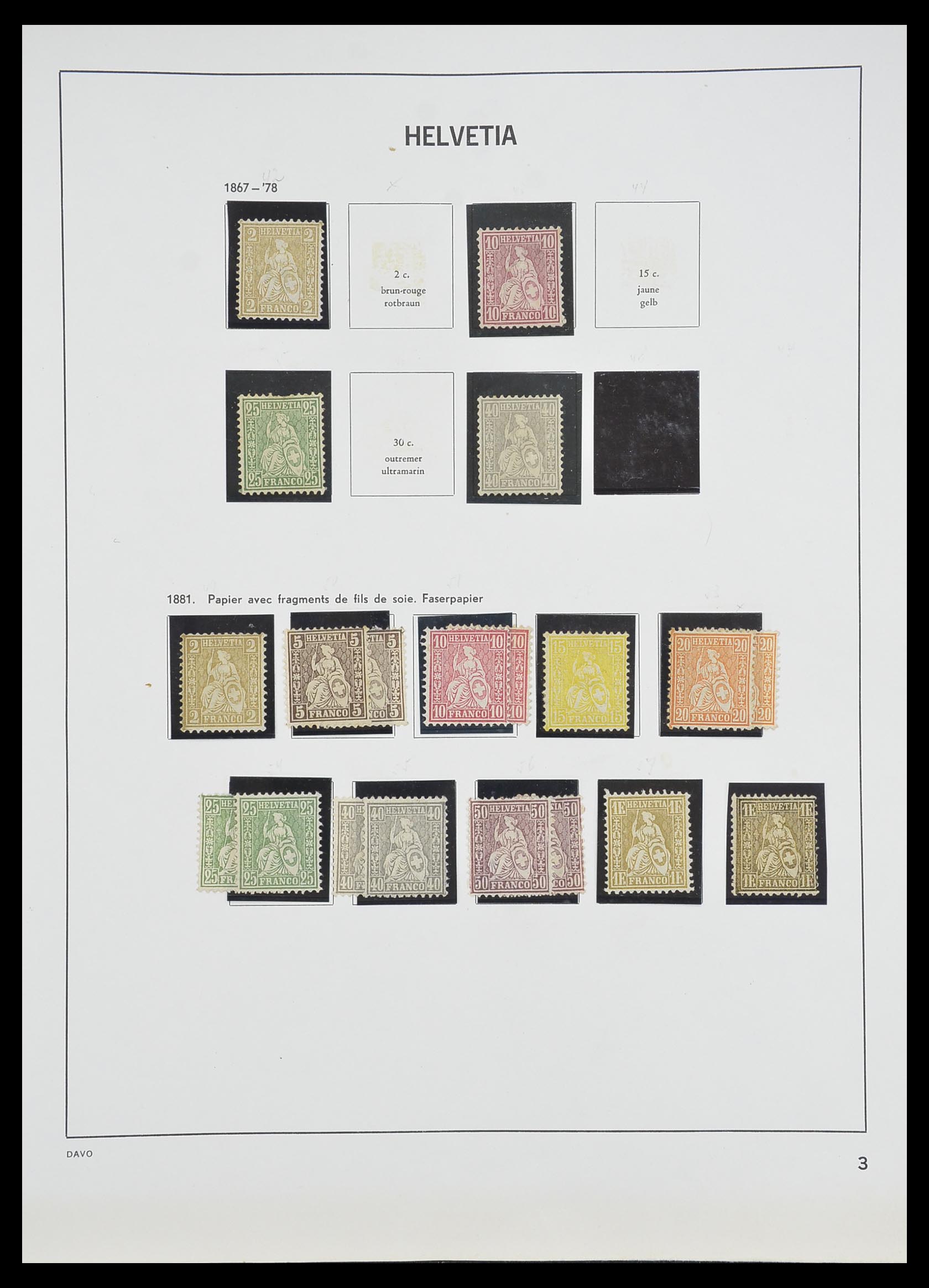 33806 002 - Postzegelverzameling 33806 Zwitserland 1867-1984.