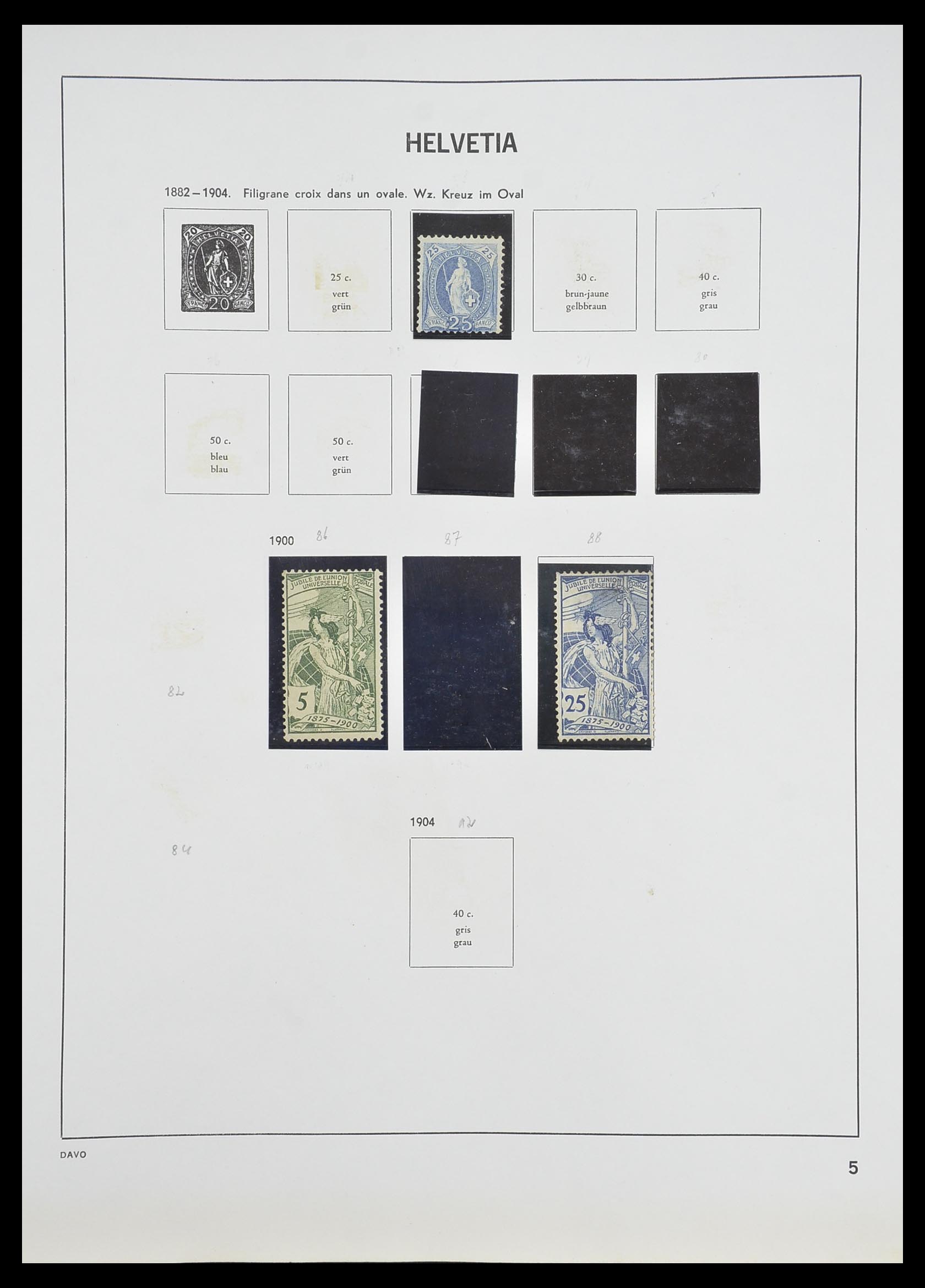 33806 004 - Stamp collection 33806 Switzerland 1867-1984.