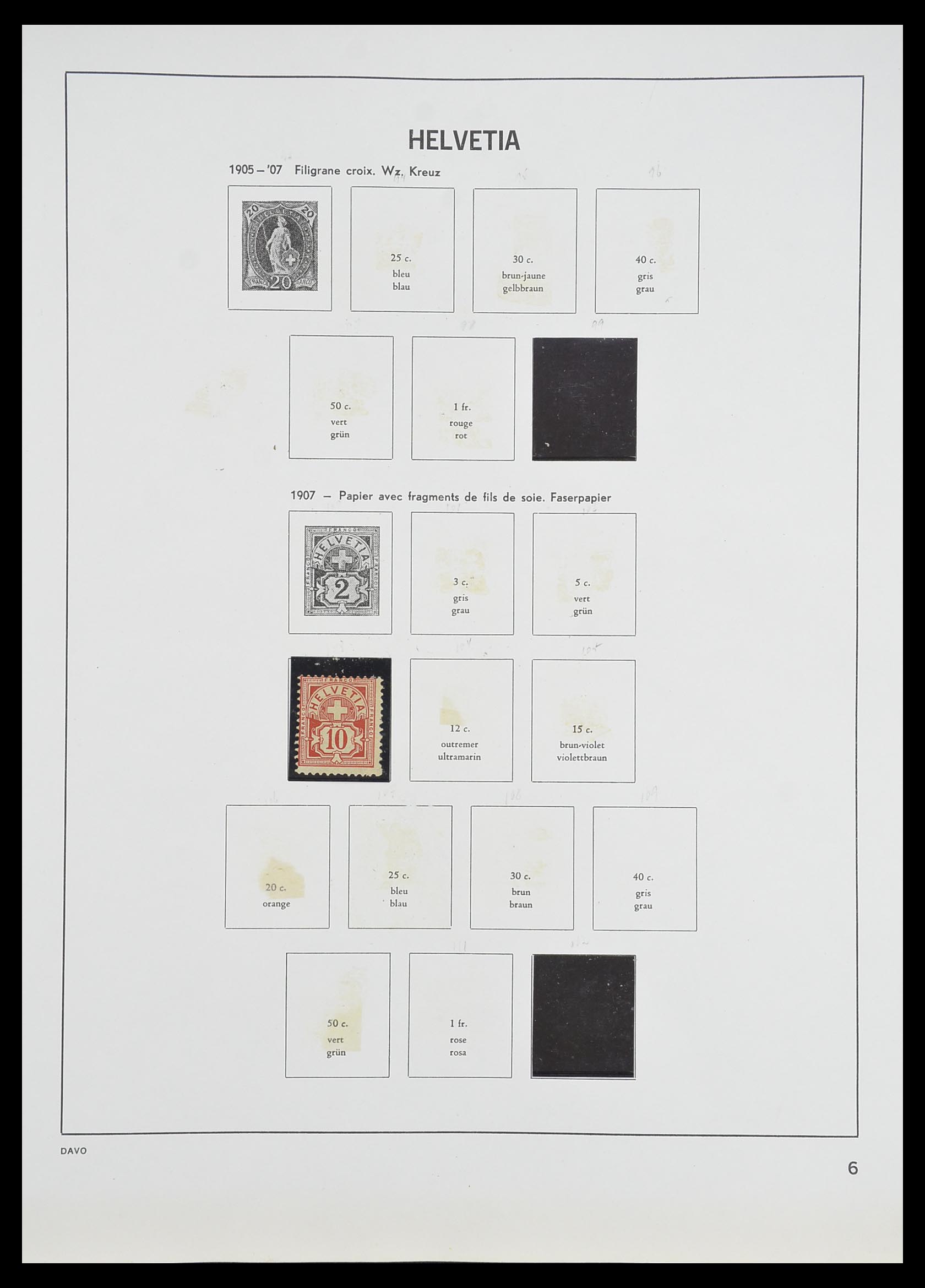 33806 005 - Postzegelverzameling 33806 Zwitserland 1867-1984.