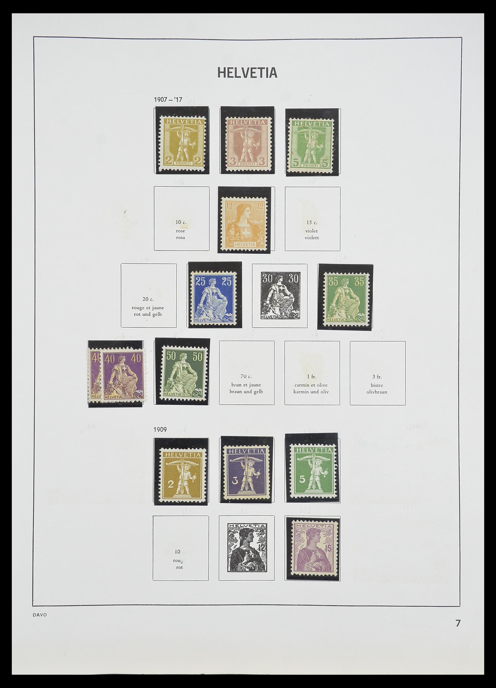 33806 006 - Postzegelverzameling 33806 Zwitserland 1867-1984.