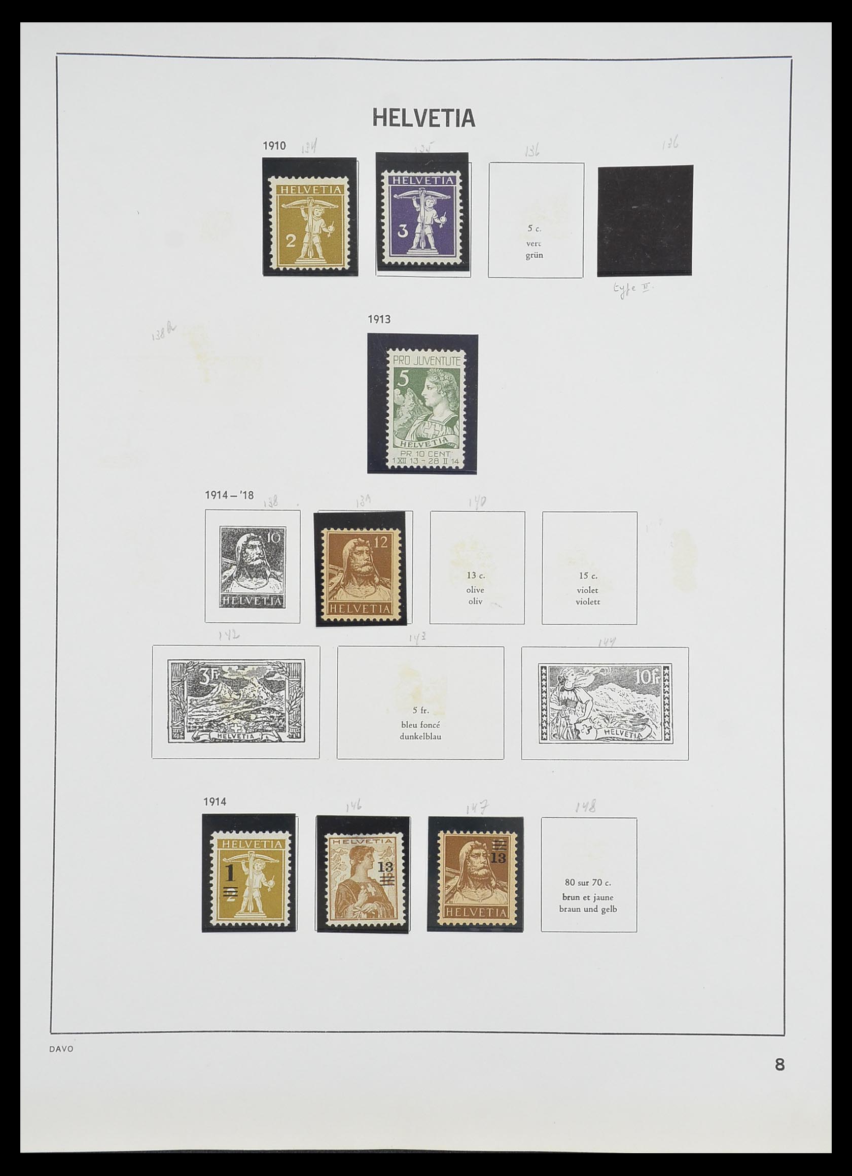 33806 007 - Stamp collection 33806 Switzerland 1867-1984.