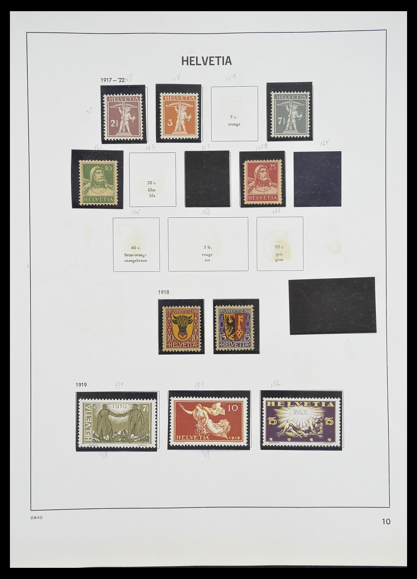 33806 009 - Stamp collection 33806 Switzerland 1867-1984.