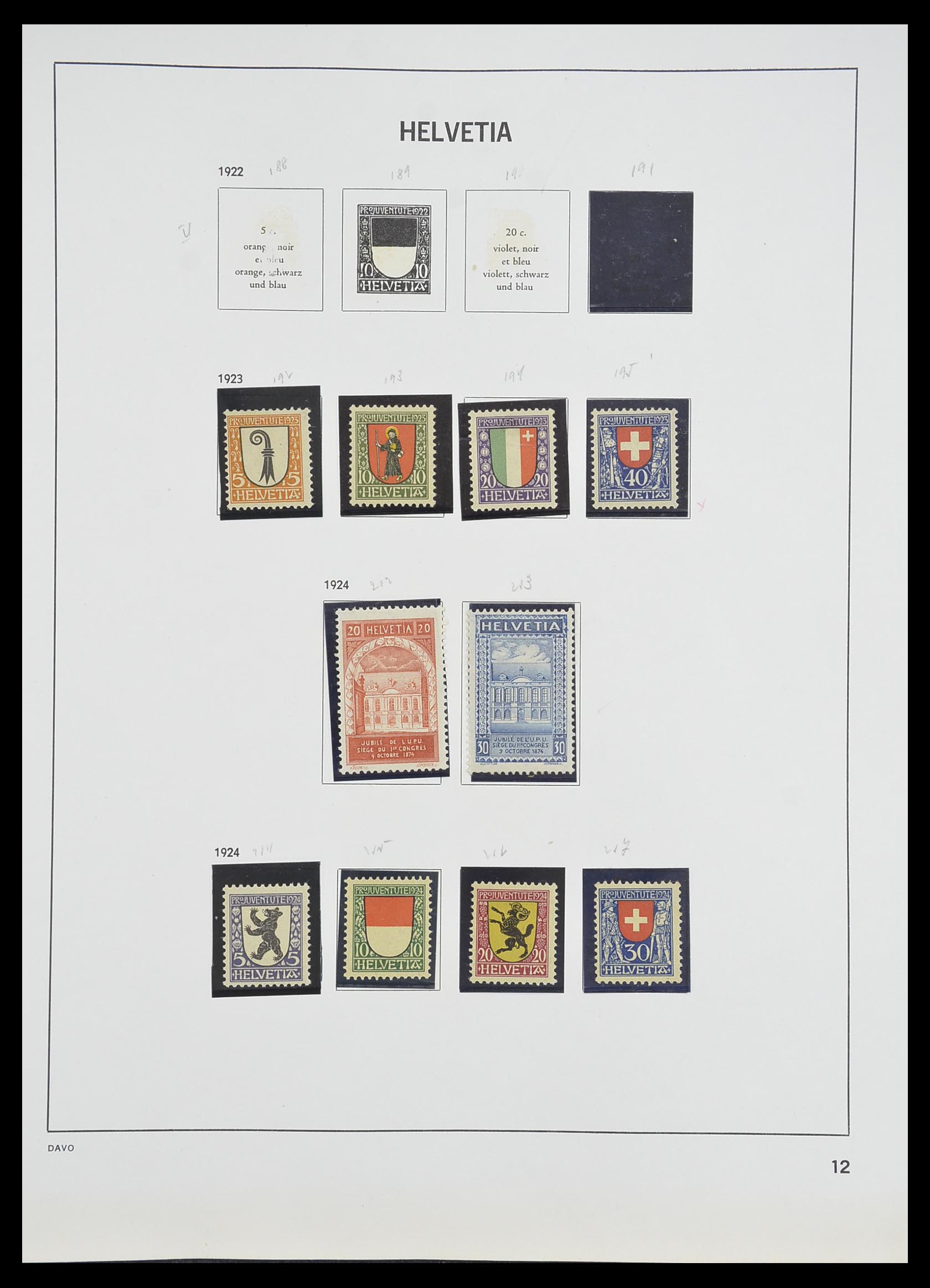 33806 011 - Stamp collection 33806 Switzerland 1867-1984.