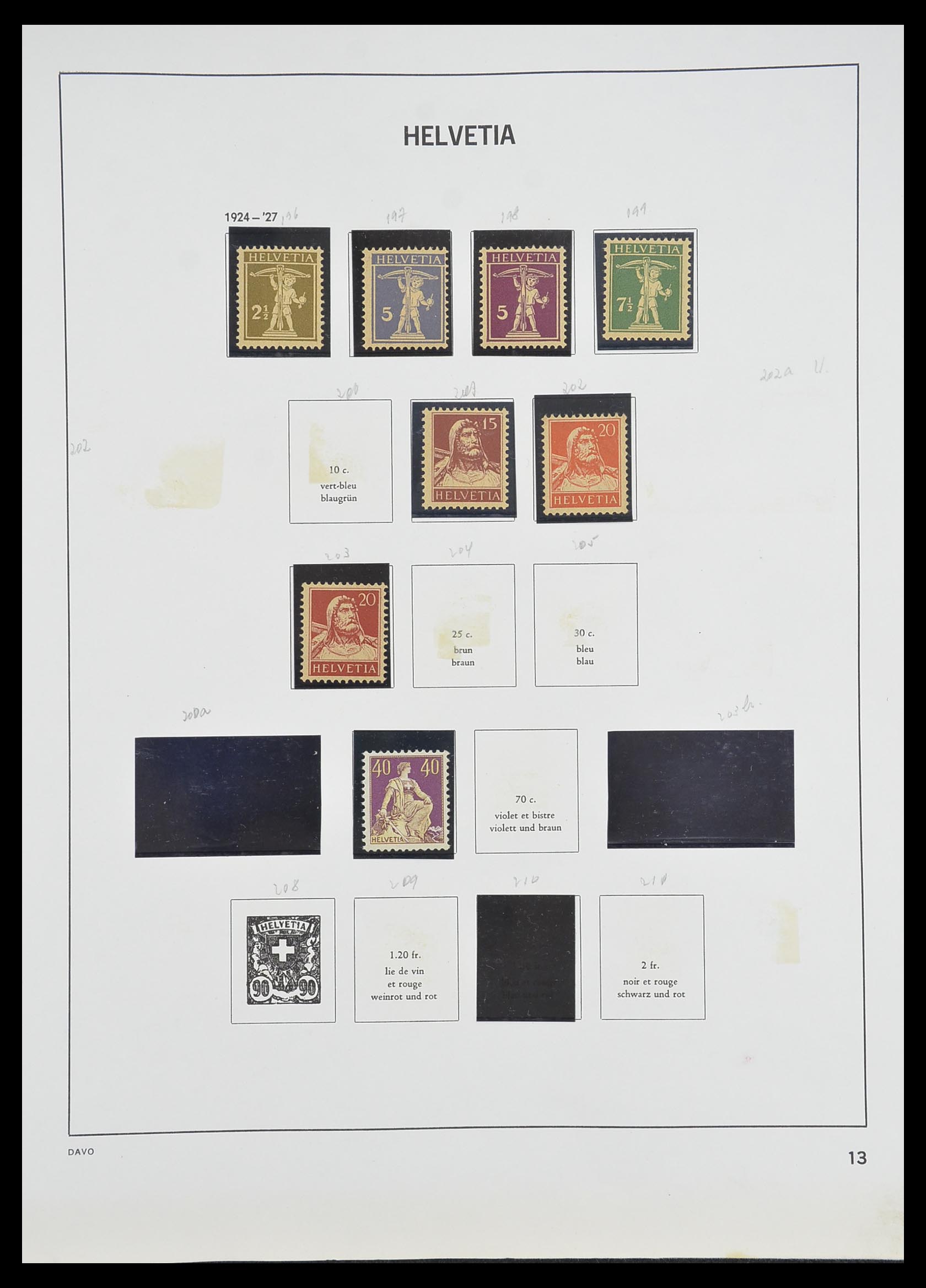 33806 012 - Stamp collection 33806 Switzerland 1867-1984.