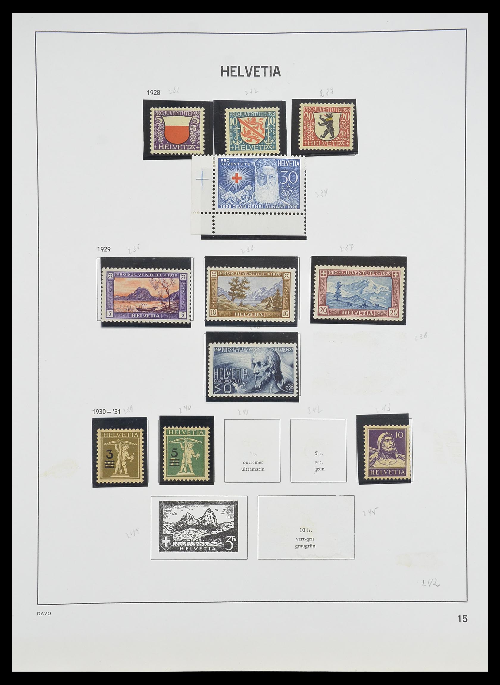 33806 014 - Stamp collection 33806 Switzerland 1867-1984.