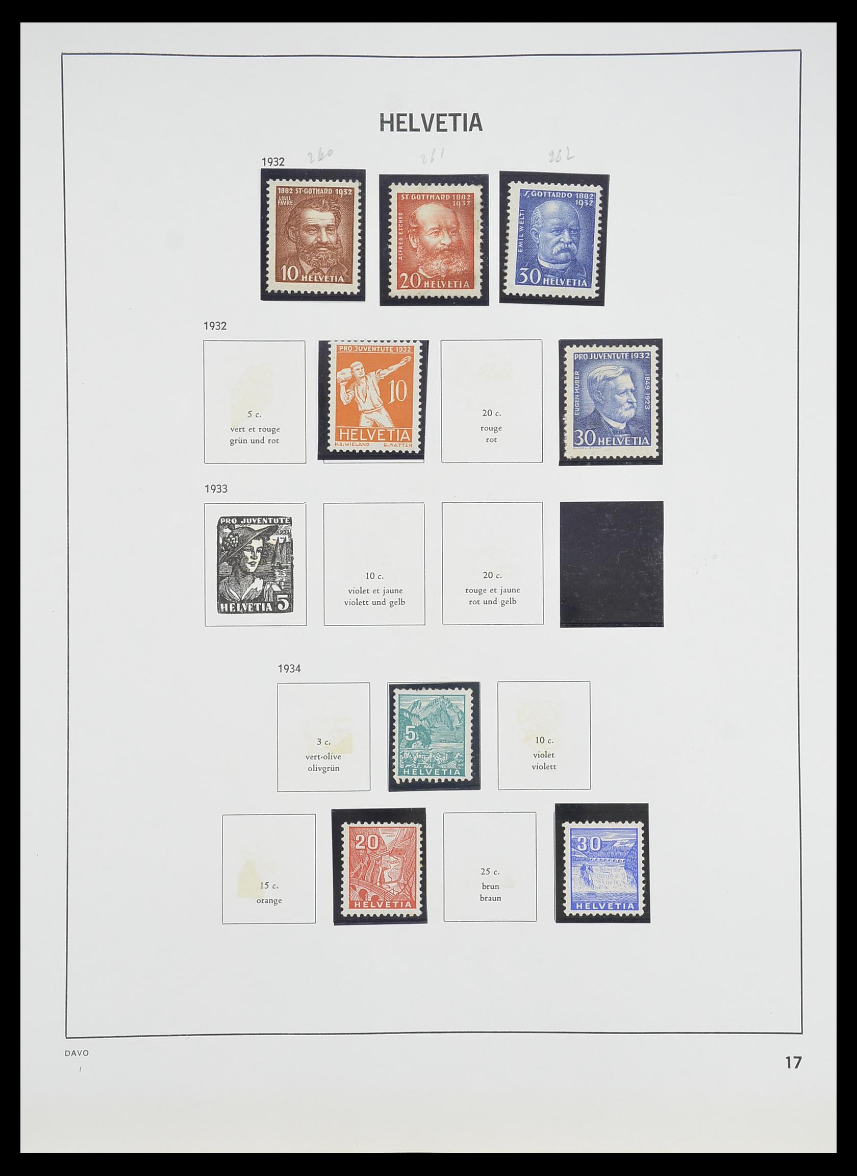 33806 016 - Stamp collection 33806 Switzerland 1867-1984.
