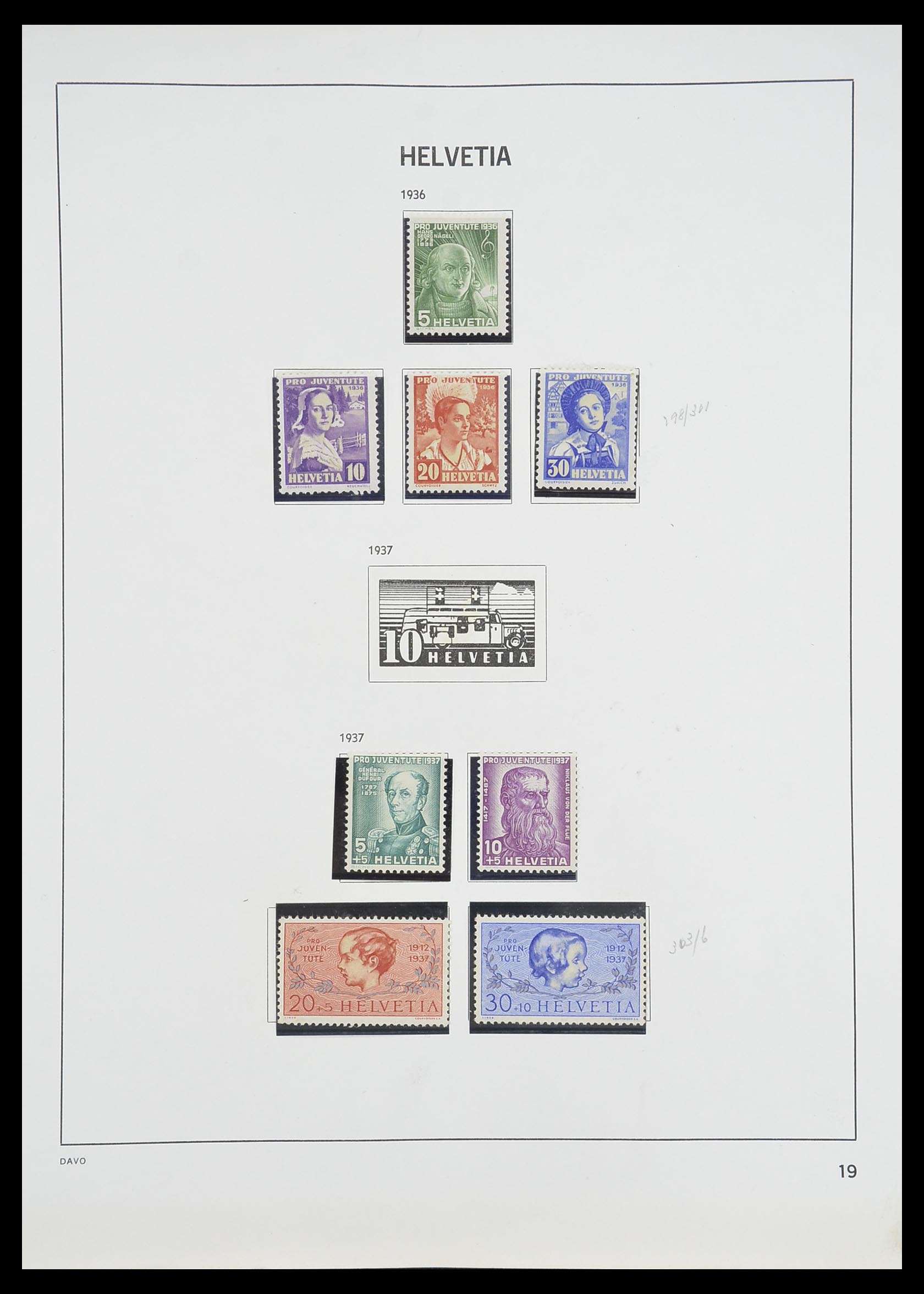 33806 018 - Postzegelverzameling 33806 Zwitserland 1867-1984.