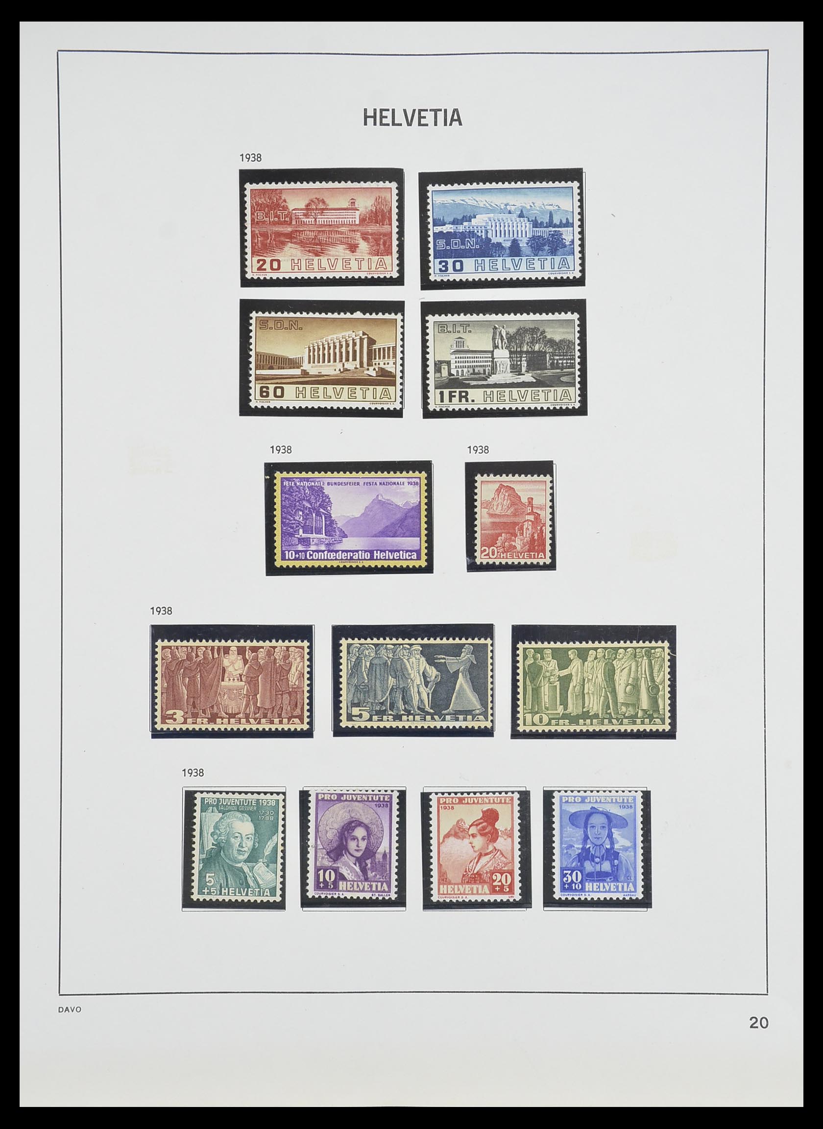 33806 019 - Postzegelverzameling 33806 Zwitserland 1867-1984.