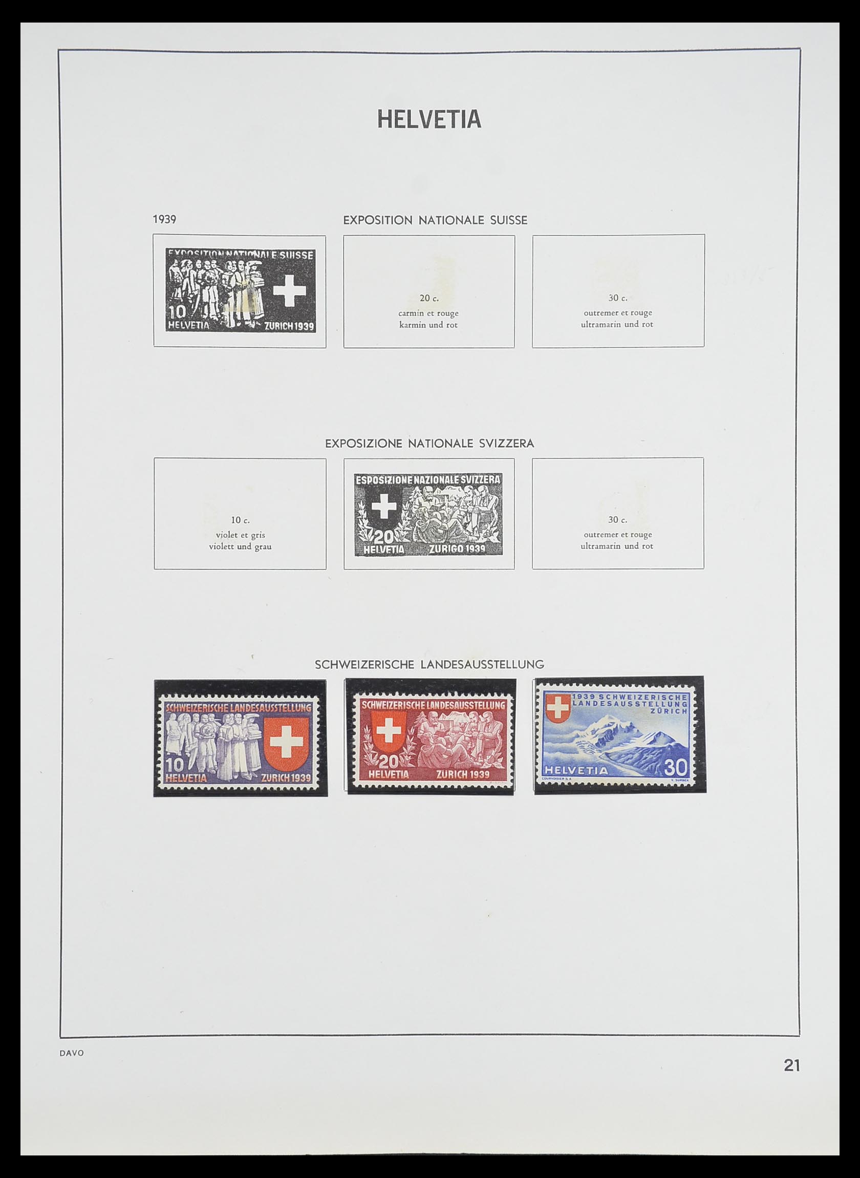 33806 020 - Postzegelverzameling 33806 Zwitserland 1867-1984.