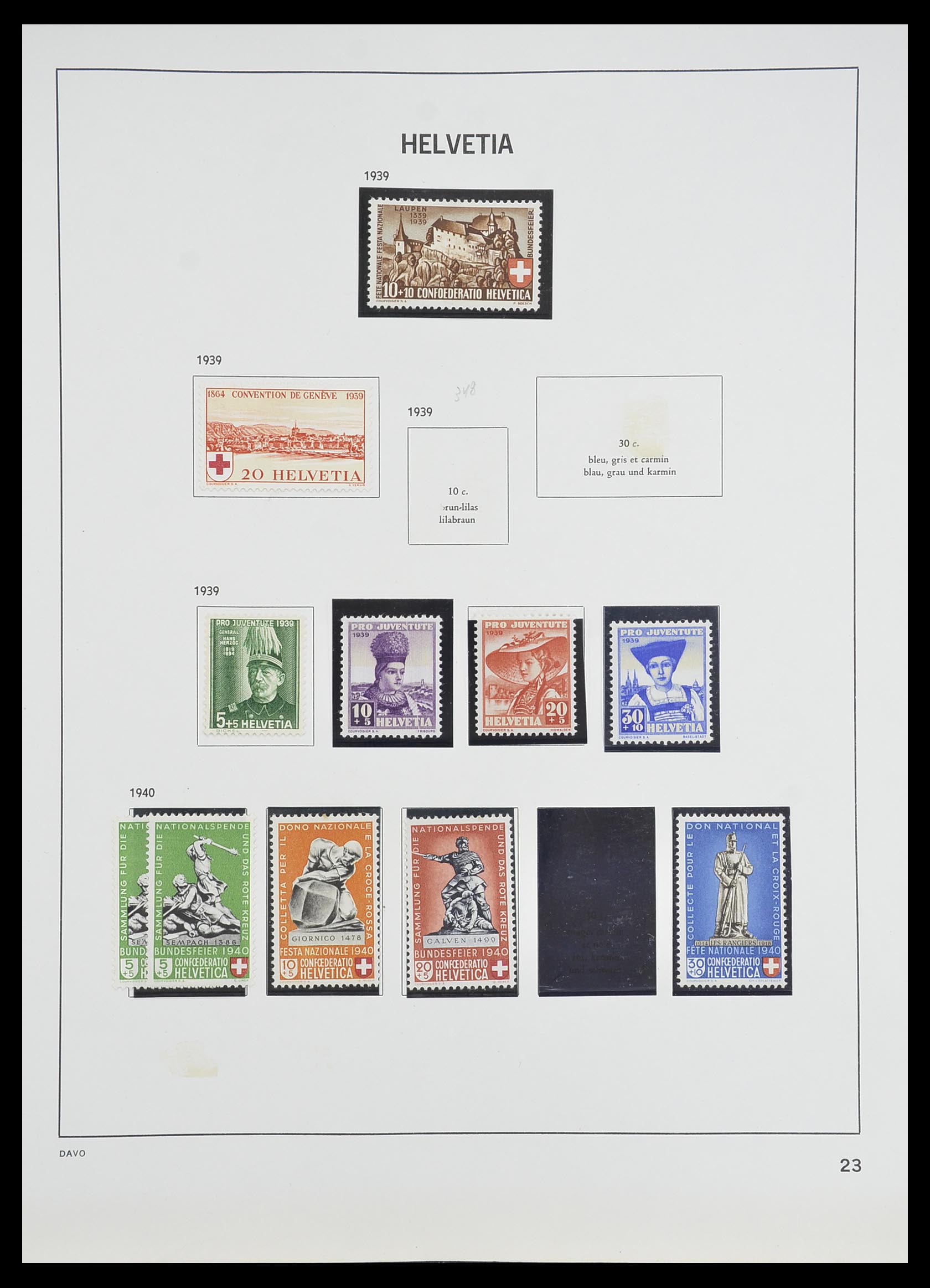 33806 022 - Stamp collection 33806 Switzerland 1867-1984.