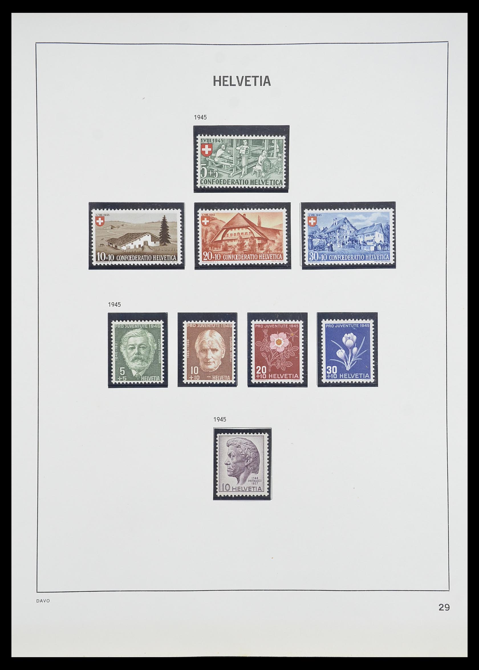 33806 028 - Postzegelverzameling 33806 Zwitserland 1867-1984.