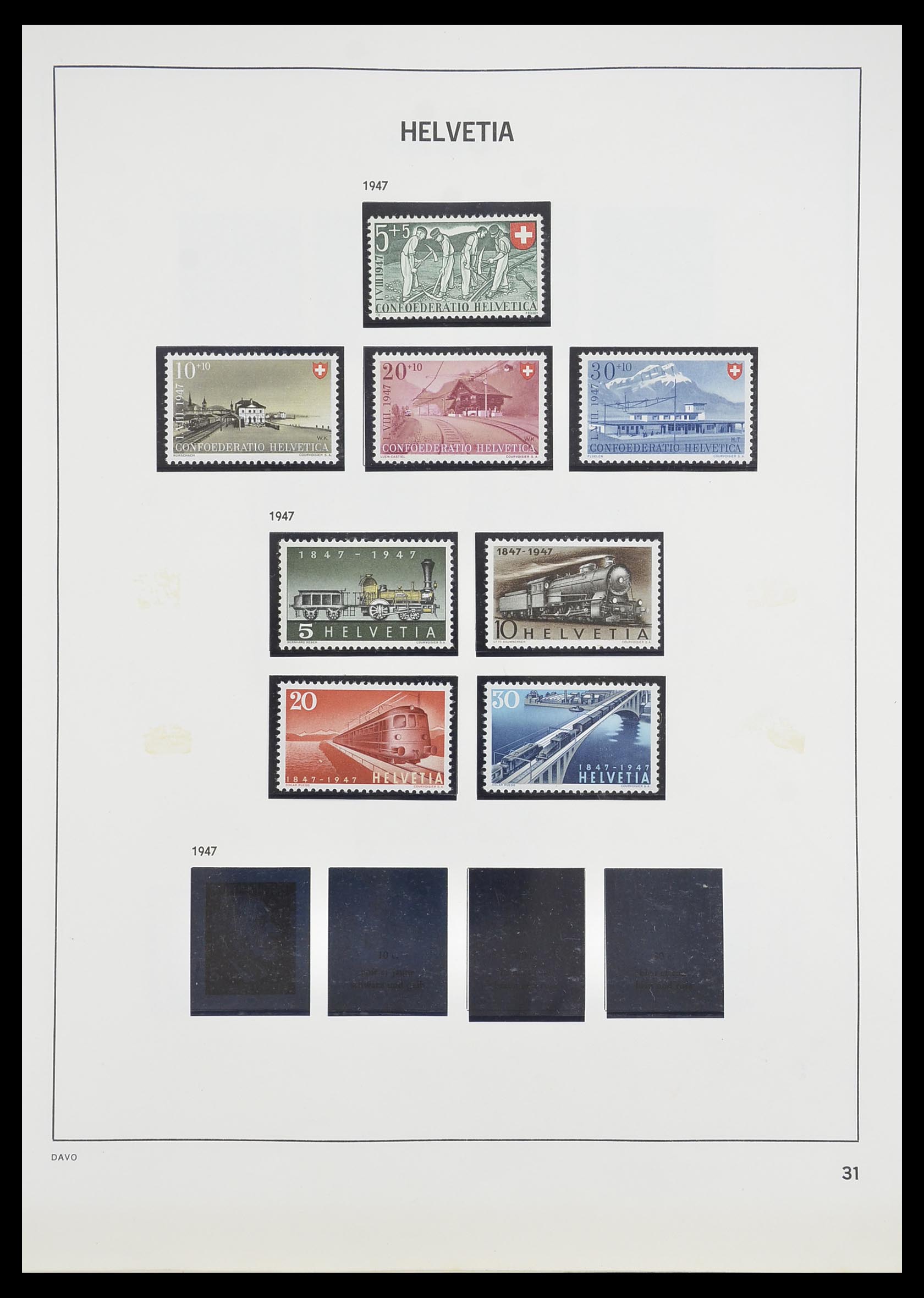 33806 030 - Stamp collection 33806 Switzerland 1867-1984.