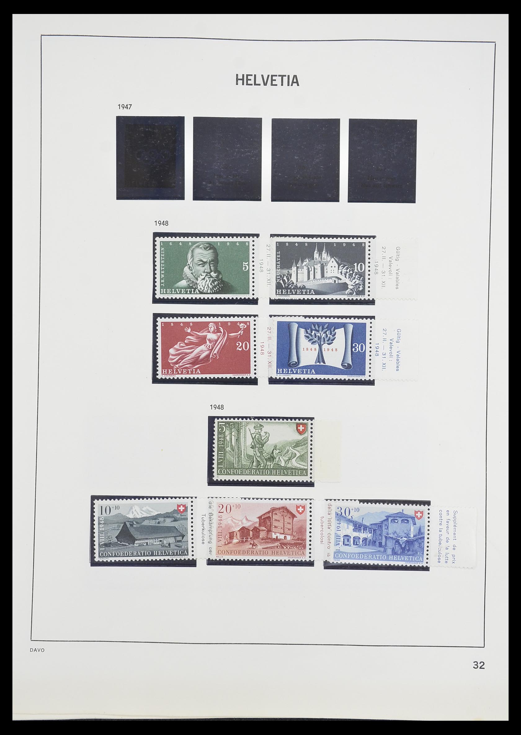 33806 031 - Postzegelverzameling 33806 Zwitserland 1867-1984.