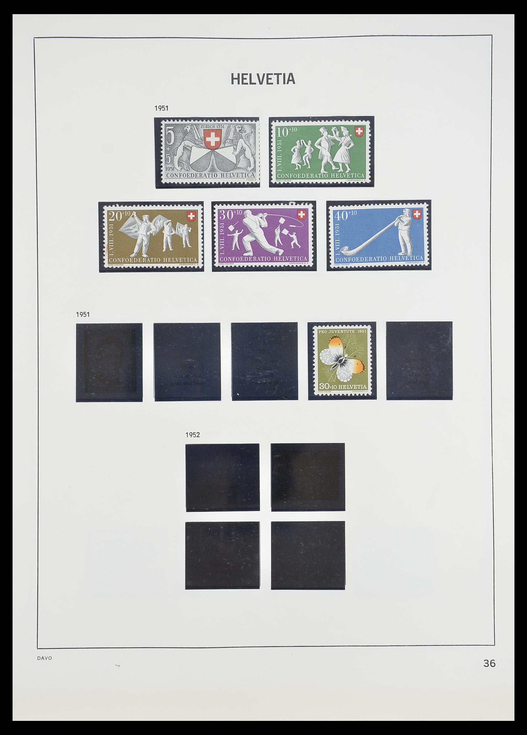 33806 035 - Postzegelverzameling 33806 Zwitserland 1867-1984.