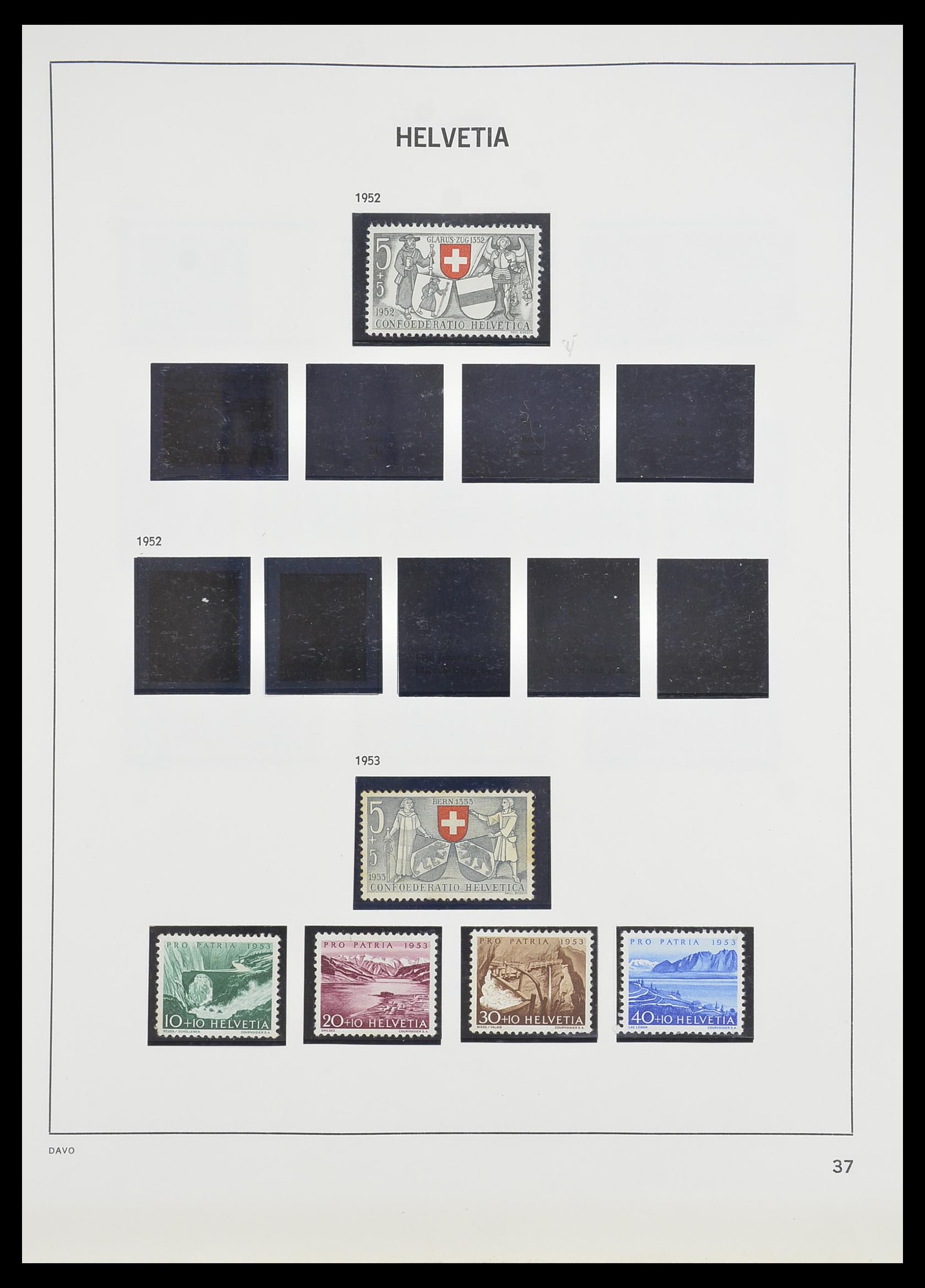 33806 036 - Postzegelverzameling 33806 Zwitserland 1867-1984.