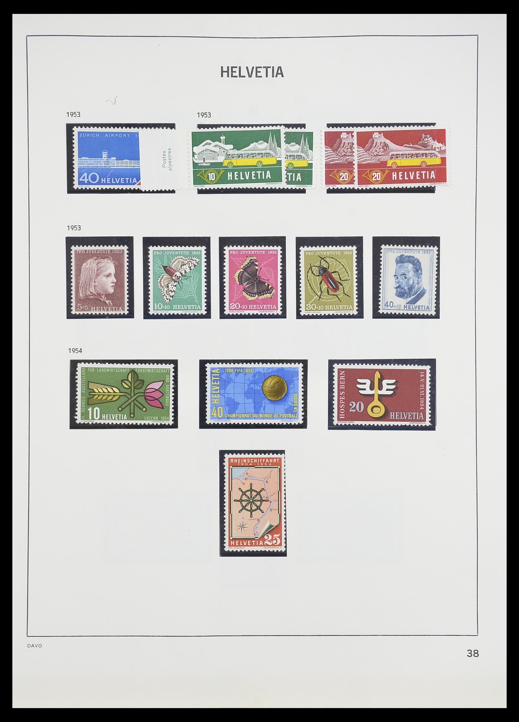 33806 037 - Stamp collection 33806 Switzerland 1867-1984.