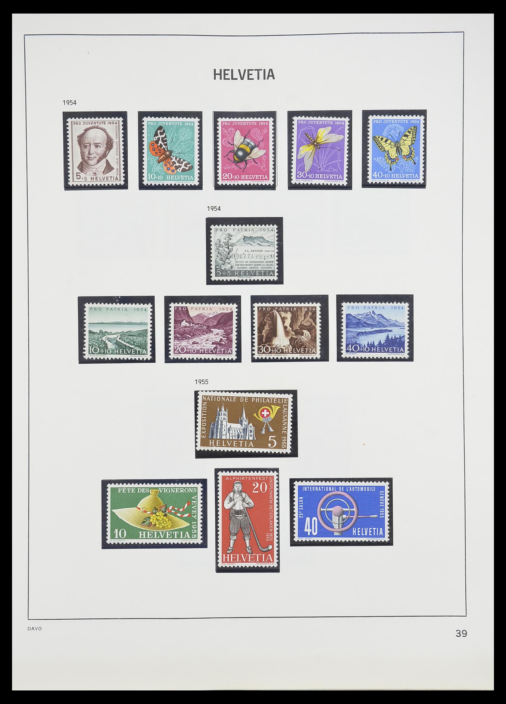 33806 038 - Stamp collection 33806 Switzerland 1867-1984.