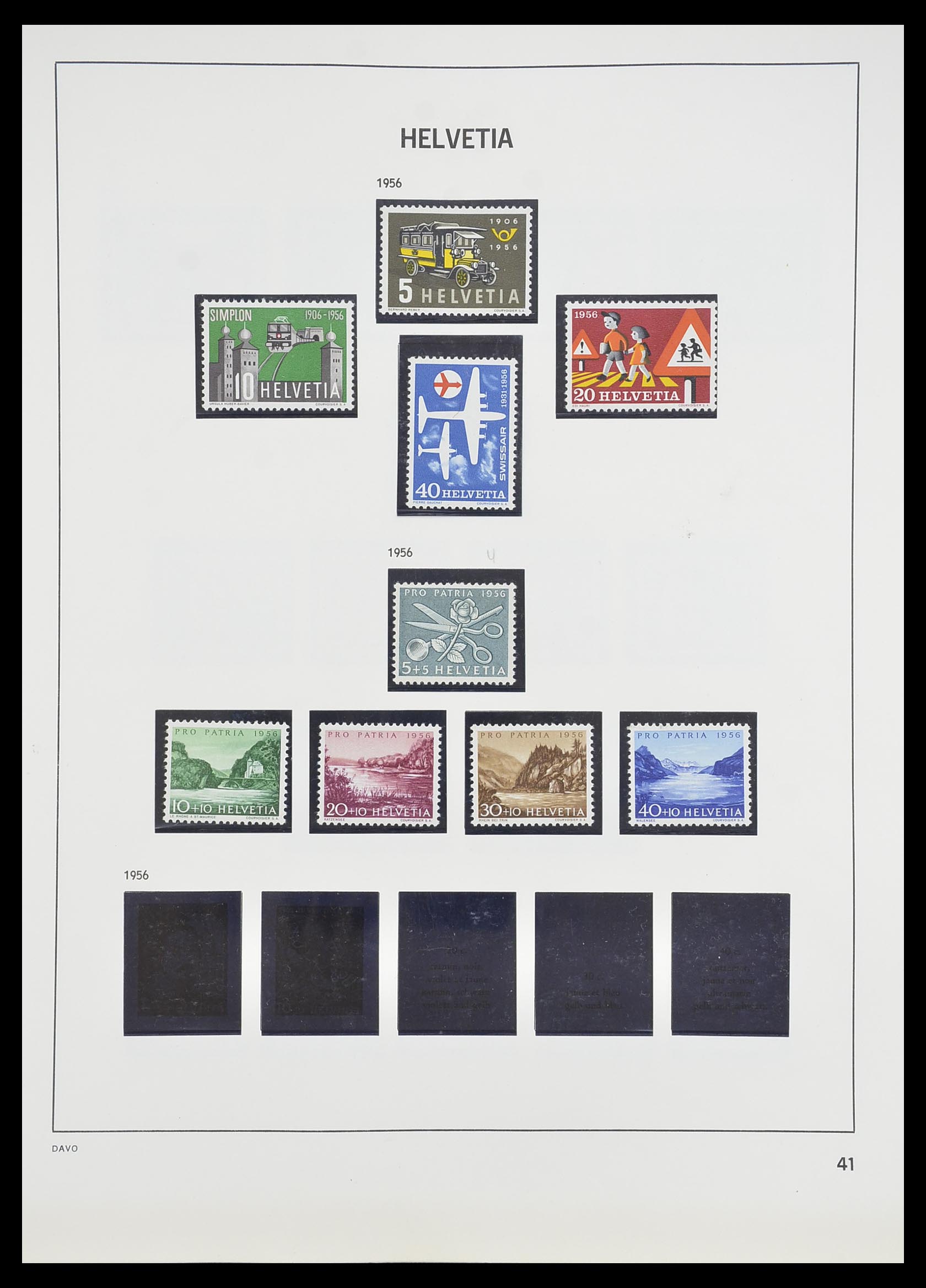 33806 040 - Stamp collection 33806 Switzerland 1867-1984.