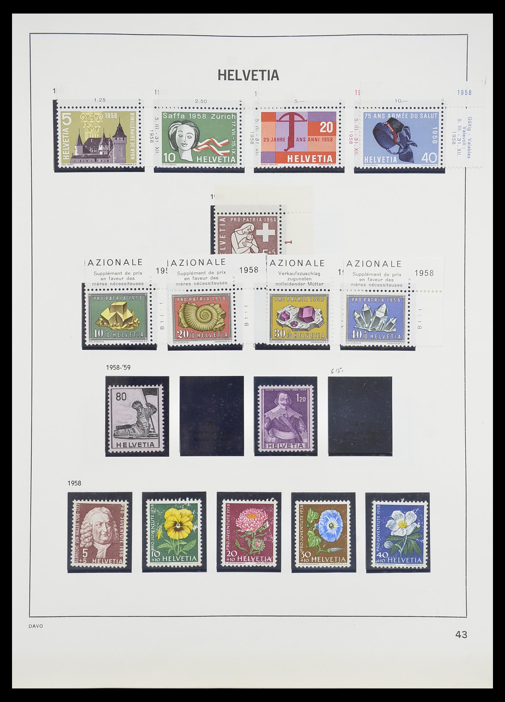 33806 042 - Stamp collection 33806 Switzerland 1867-1984.