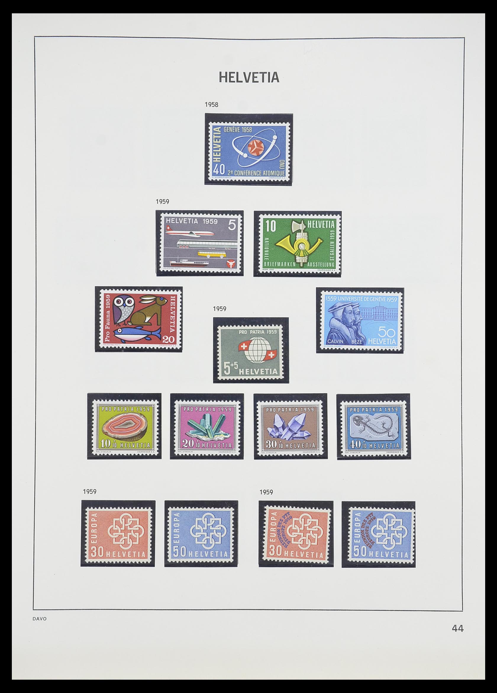 33806 043 - Stamp collection 33806 Switzerland 1867-1984.