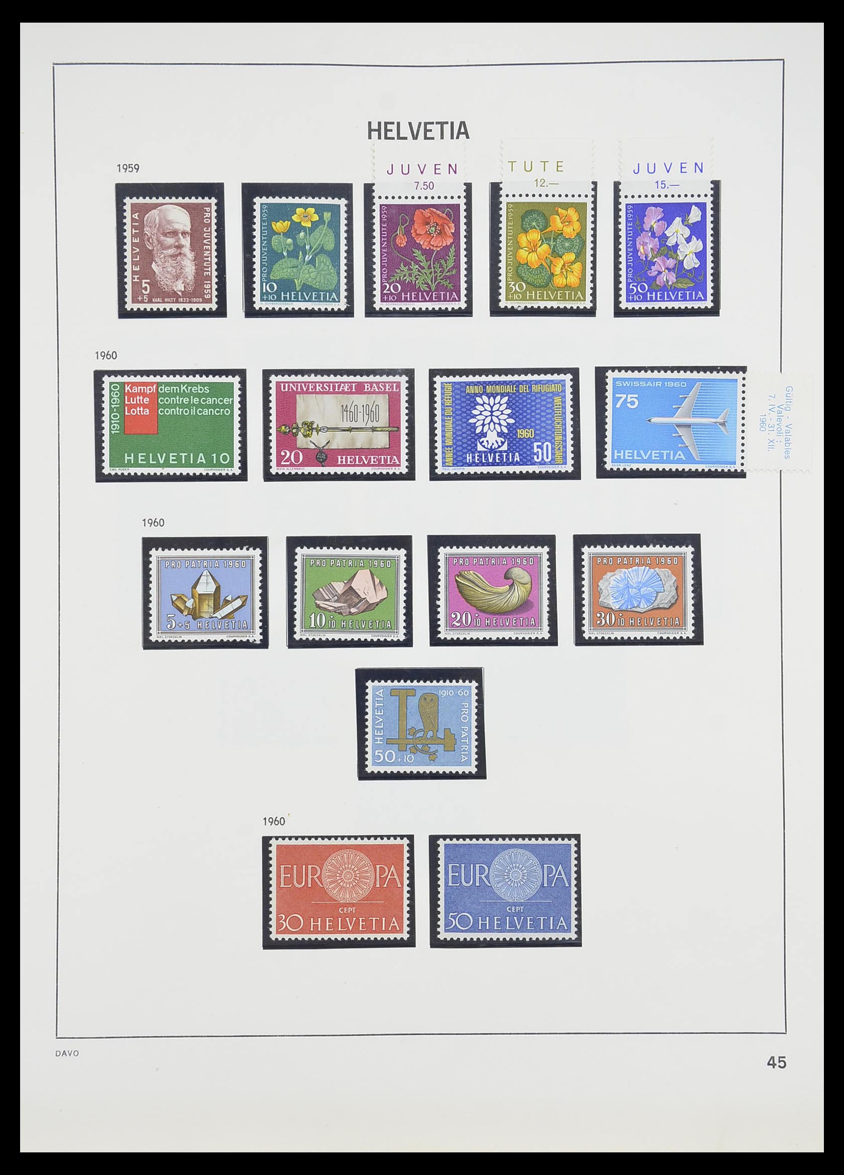 33806 044 - Stamp collection 33806 Switzerland 1867-1984.