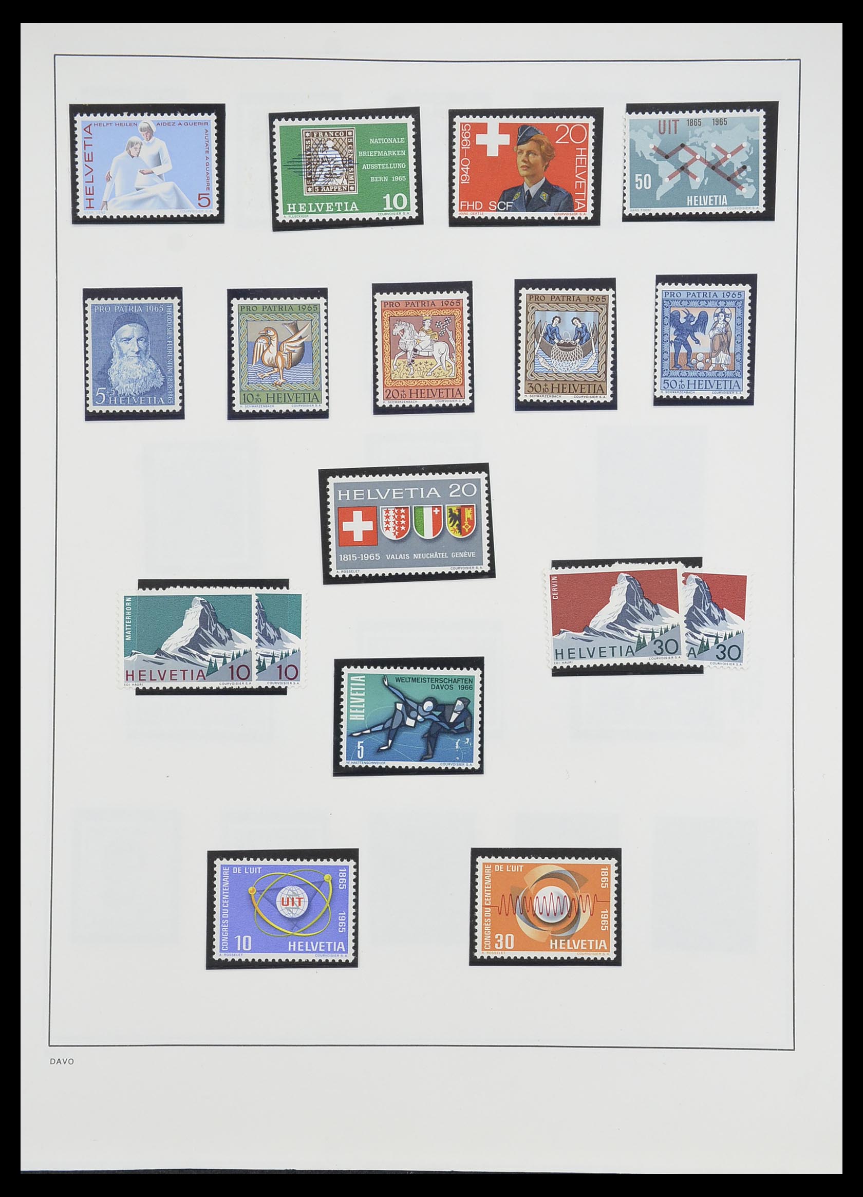 33806 051 - Stamp collection 33806 Switzerland 1867-1984.