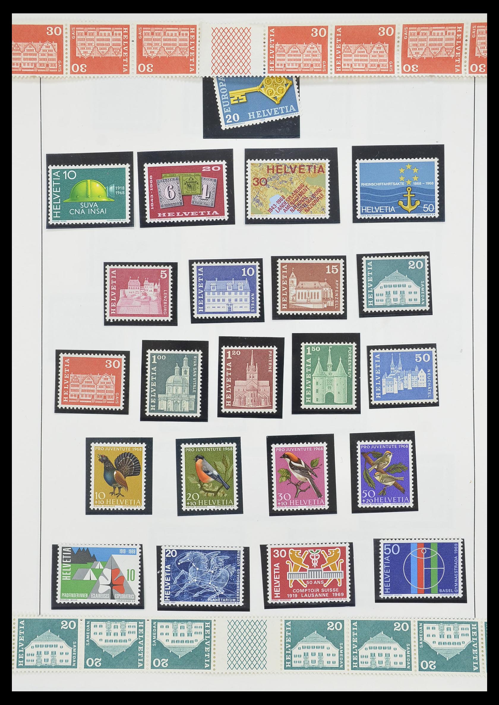 33806 055 - Stamp collection 33806 Switzerland 1867-1984.