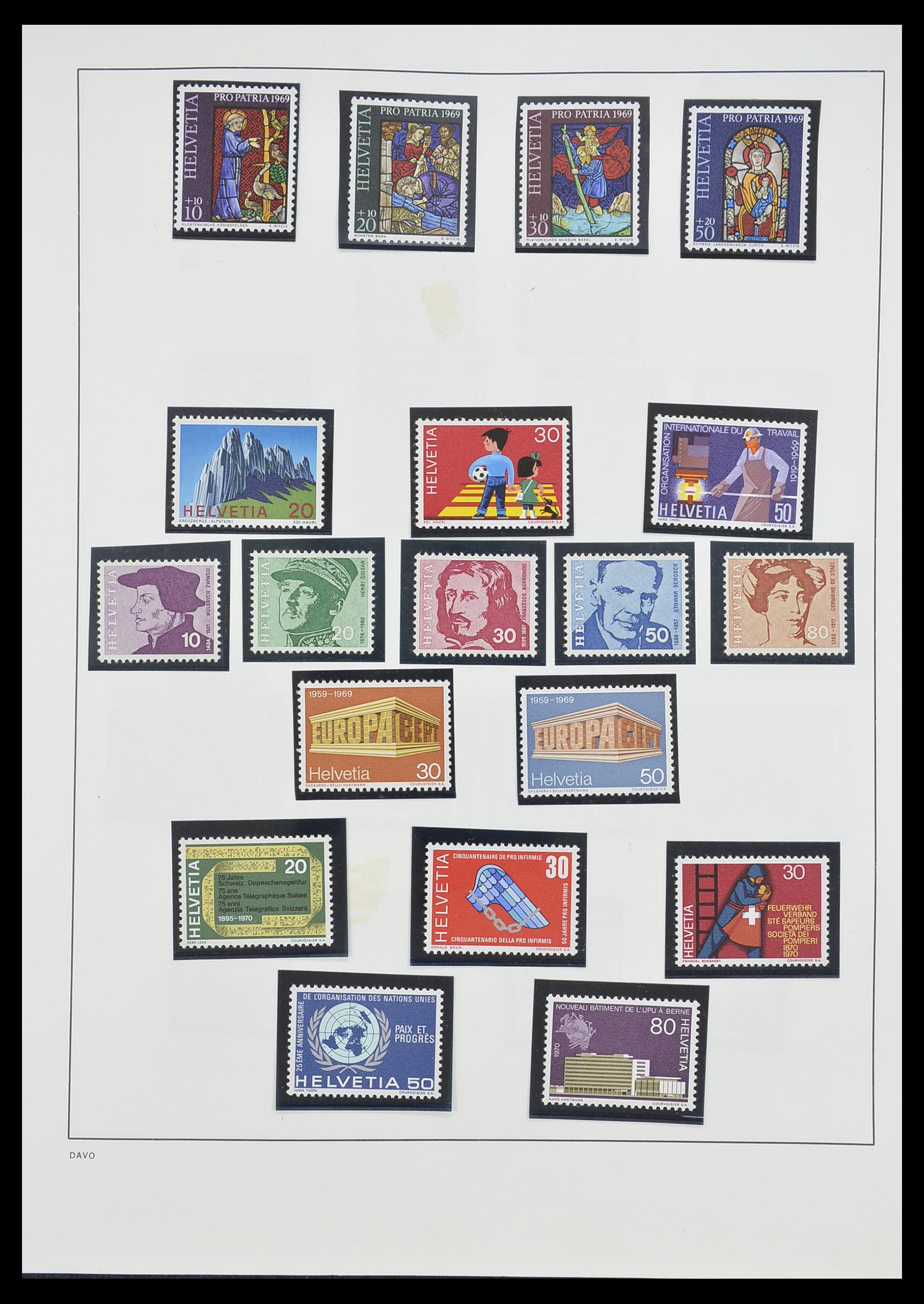 33806 056 - Stamp collection 33806 Switzerland 1867-1984.