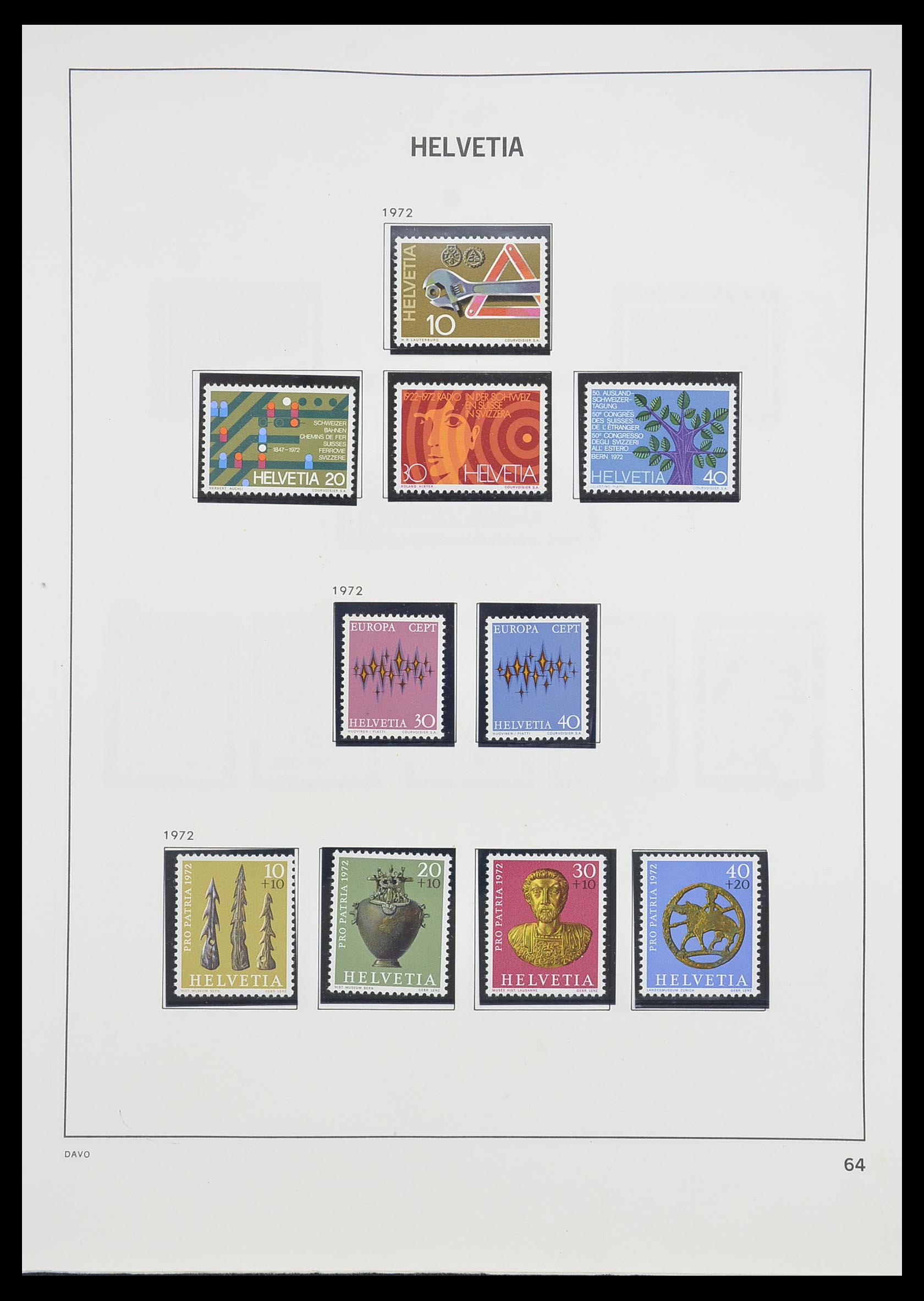 33806 059 - Stamp collection 33806 Switzerland 1867-1984.