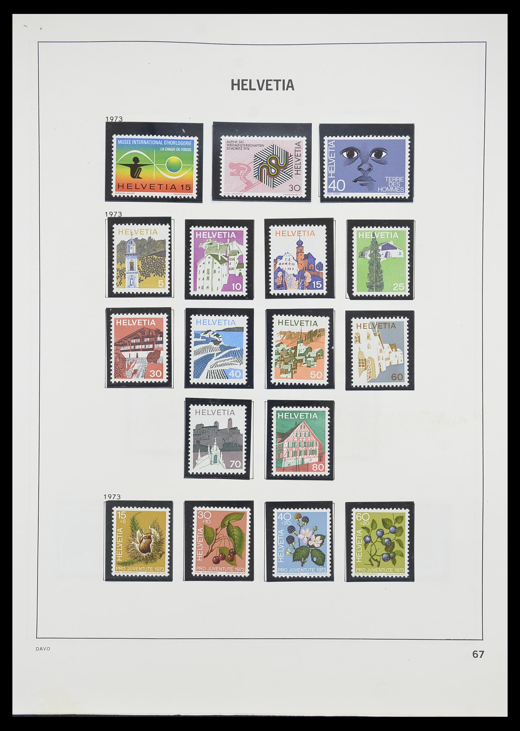 33806 062 - Stamp collection 33806 Switzerland 1867-1984.